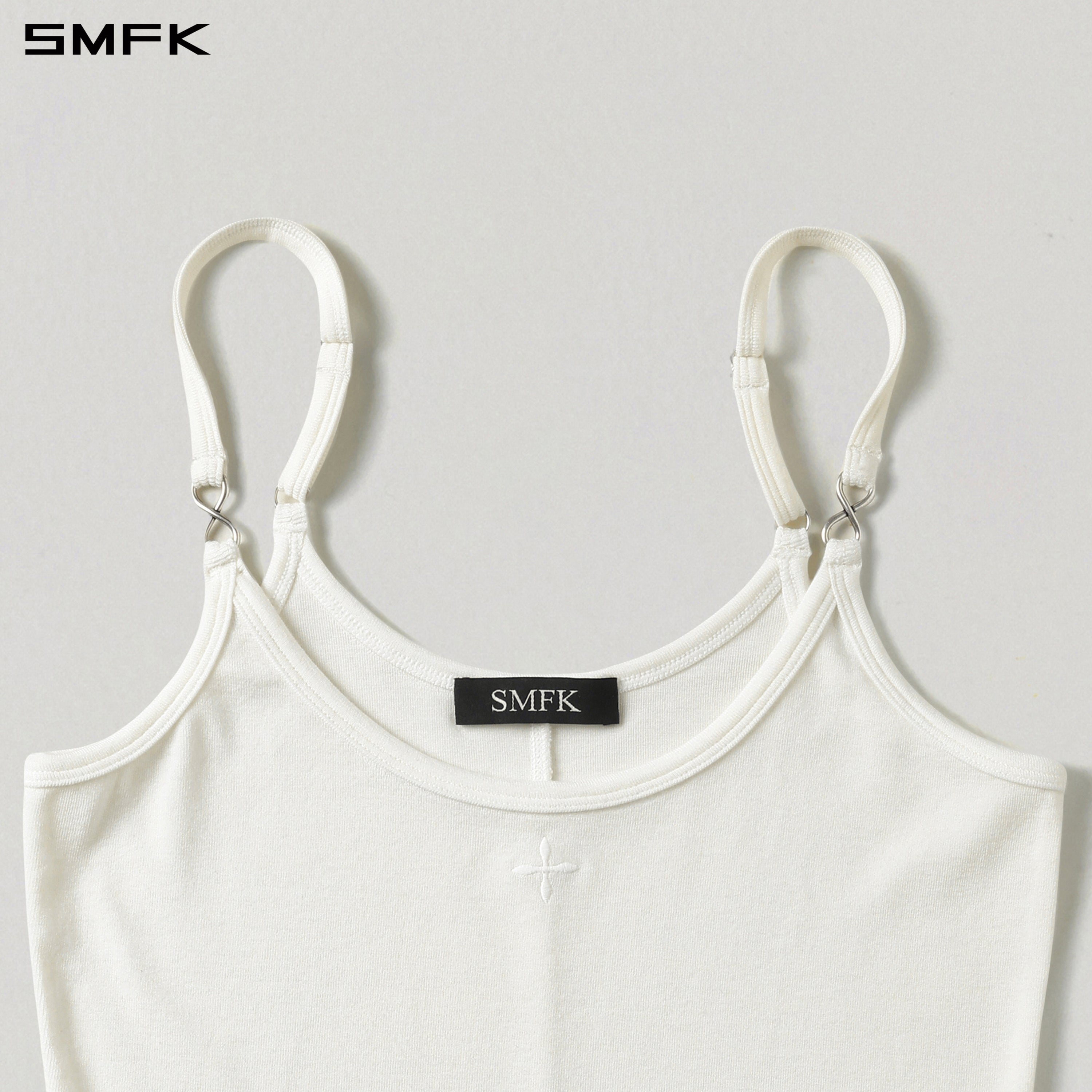 MYTH AEOLUS TRAPE CAMISOLE/LENZING TENCEL +WOOL CLOUD WHITE