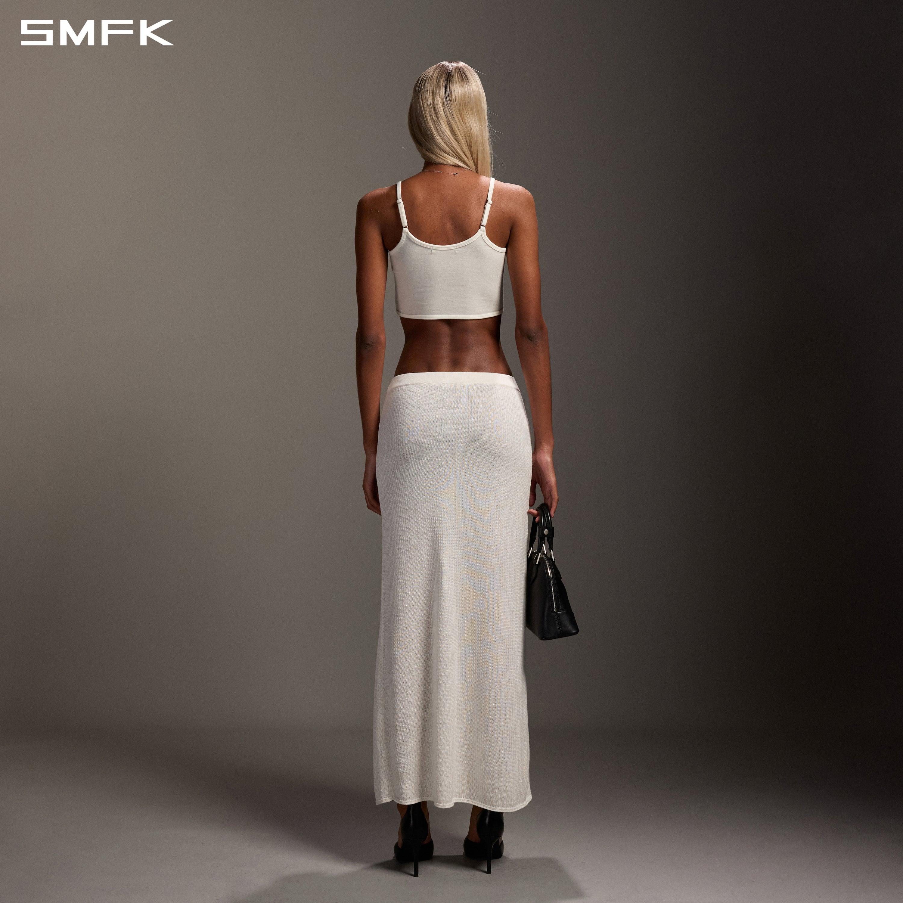 MYTH INFINITY SHORT TRAPE CAMISOLE/LENZING TENCEL+WOOL CLOUD WHITE