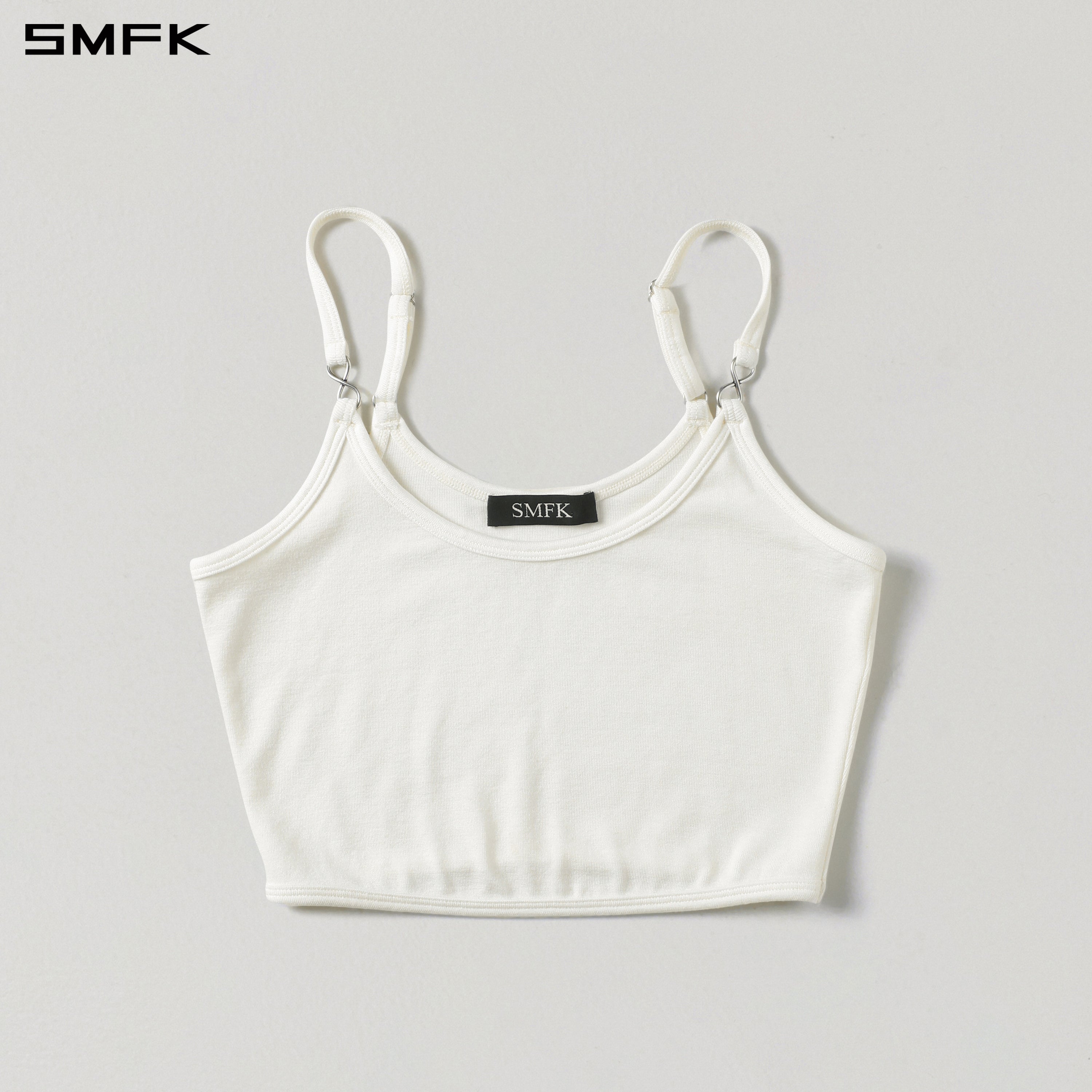 MYTH INFINITY SHORT TRAPE CAMISOLE/LENZING TENCEL+WOOL CLOUD WHITE