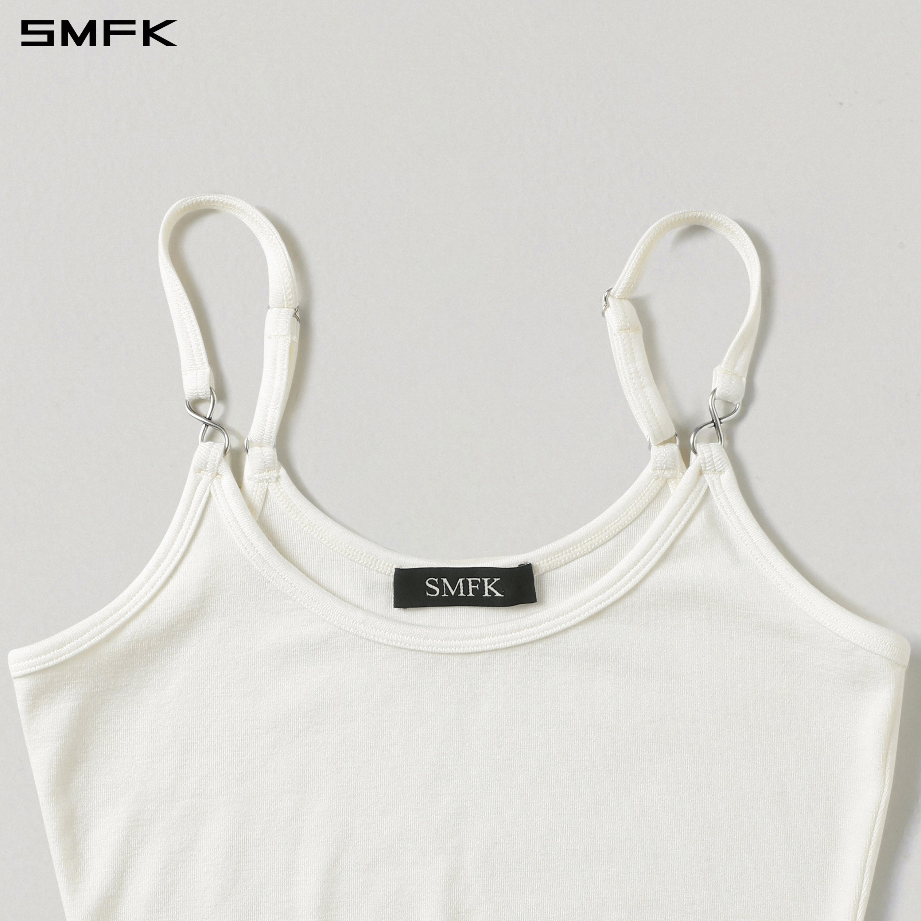MYTH INFINITY SHORT TRAPE CAMISOLE/LENZING TENCEL+WOOL CLOUD WHITE