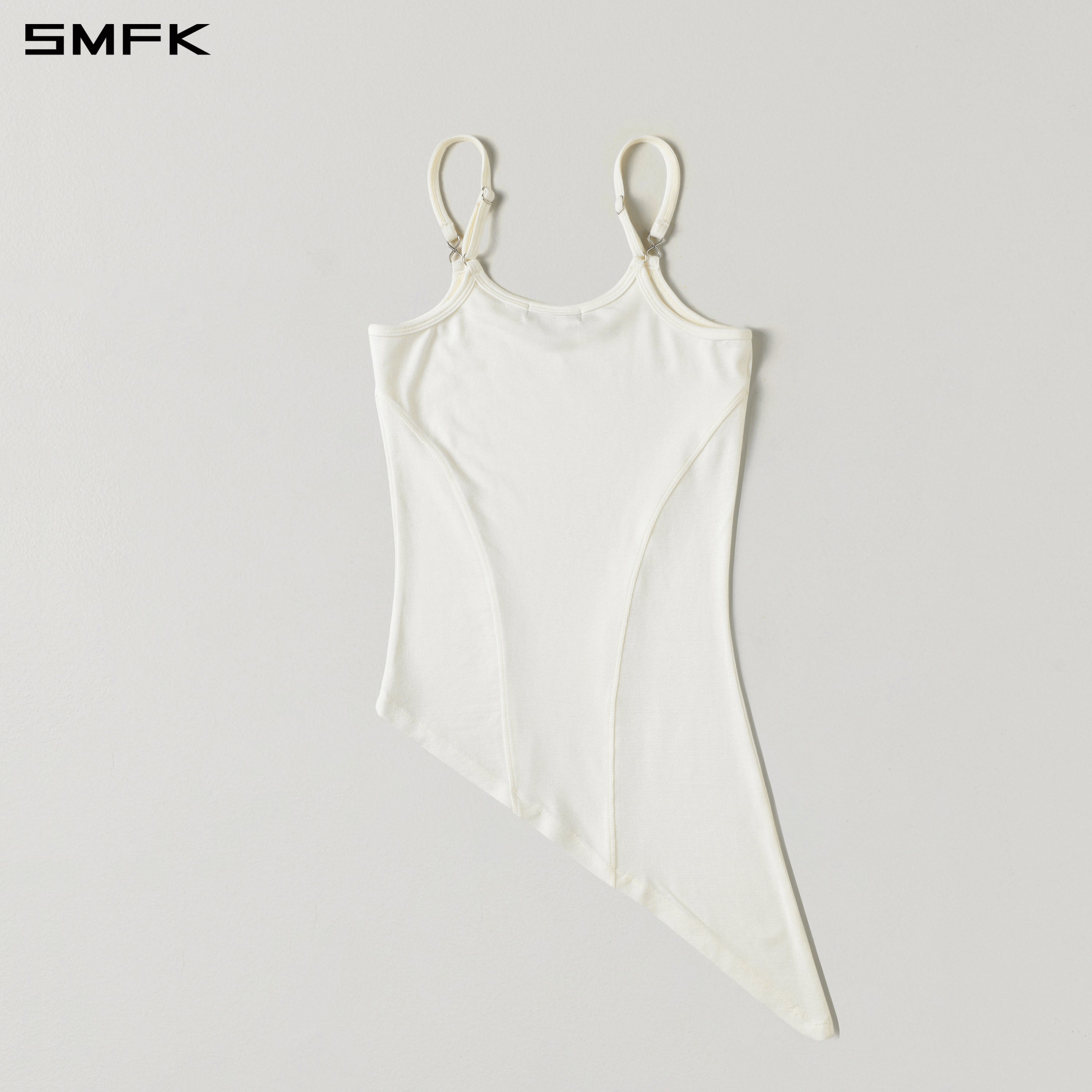 MYTH AEOLUS ASYMMETRY CAMISOLE/LENZING TENCEL+WOOL CLOUD WHITE