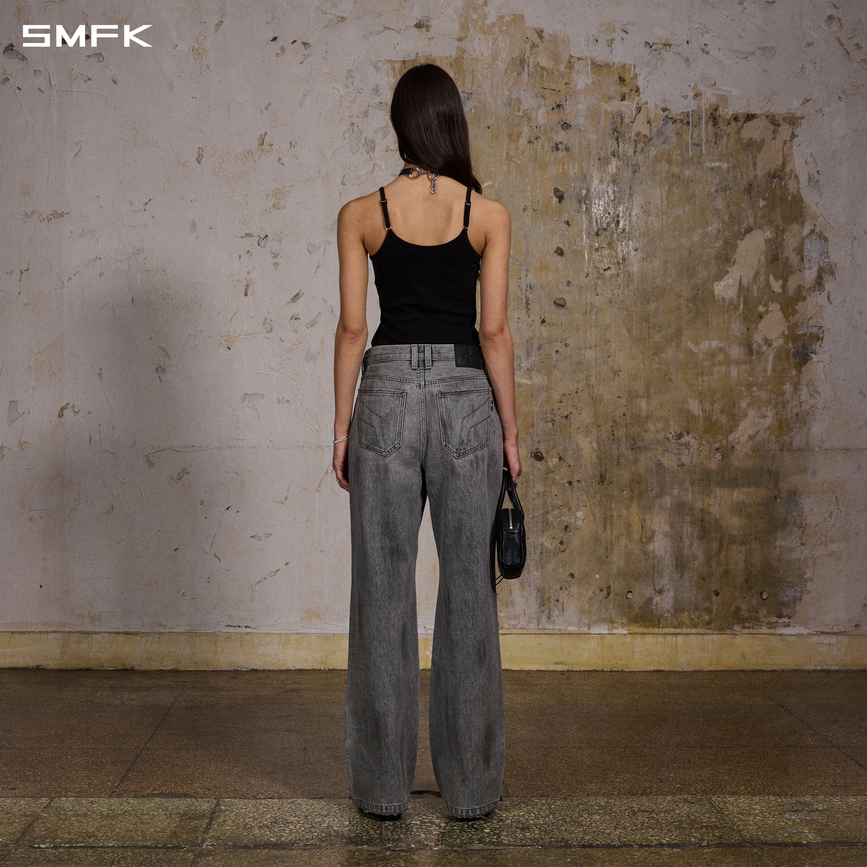 MYTH AEOLUS LONG CAMISOLE/LENZING TENCEL +WOOL WILD BLACK