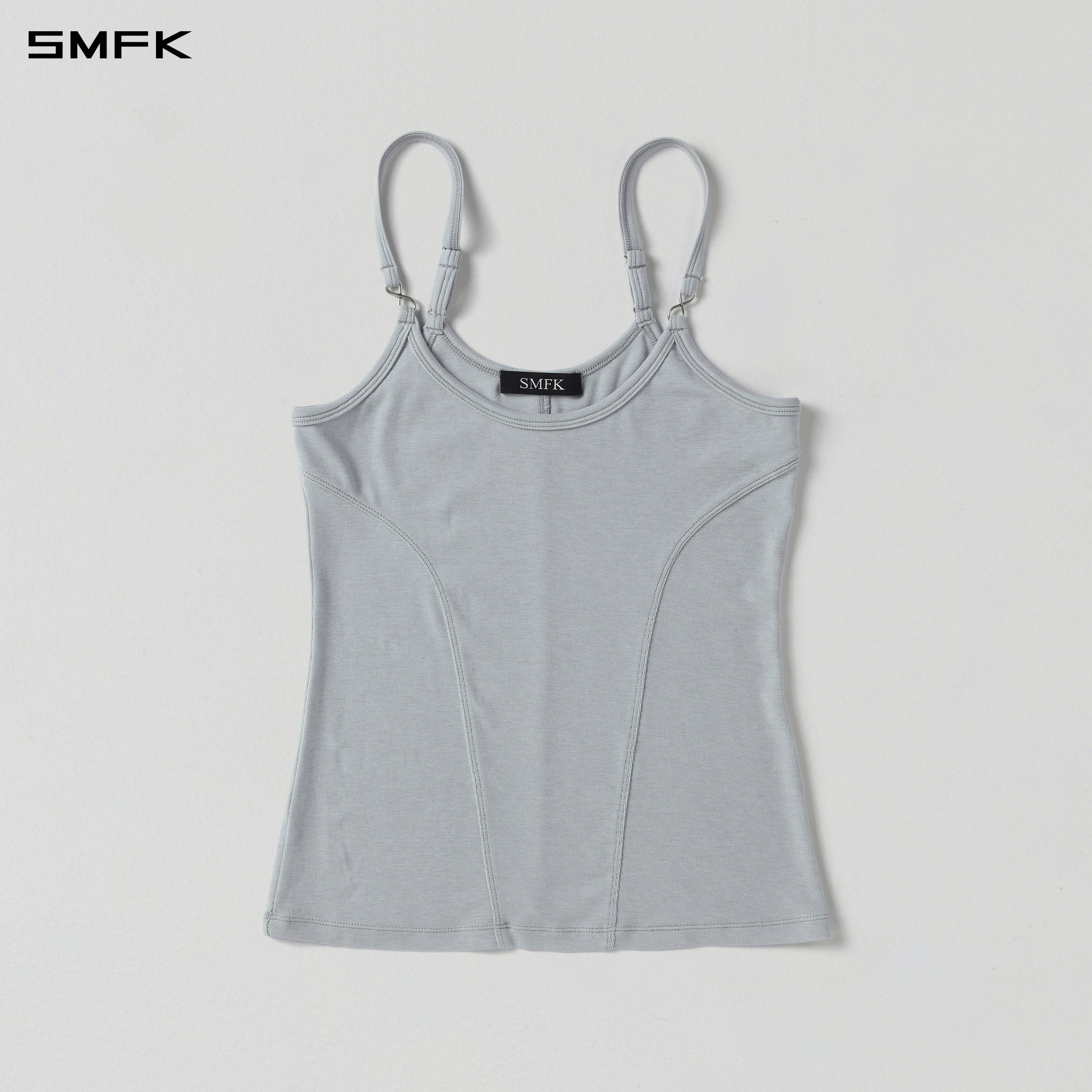 MYTH AEOLUS LONG CAMISOLE/LENZING TENCEL +WOOL GLACIER GREY