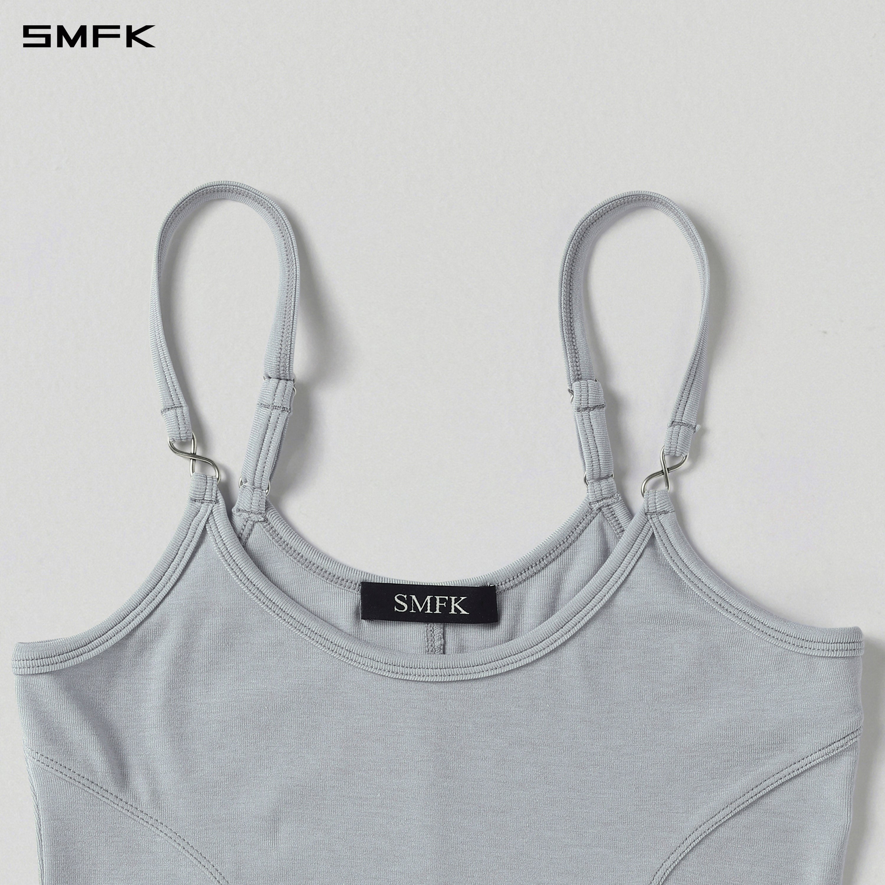 MYTH AEOLUS LONG CAMISOLE/LENZING TENCEL +WOOL GLACIER GREY