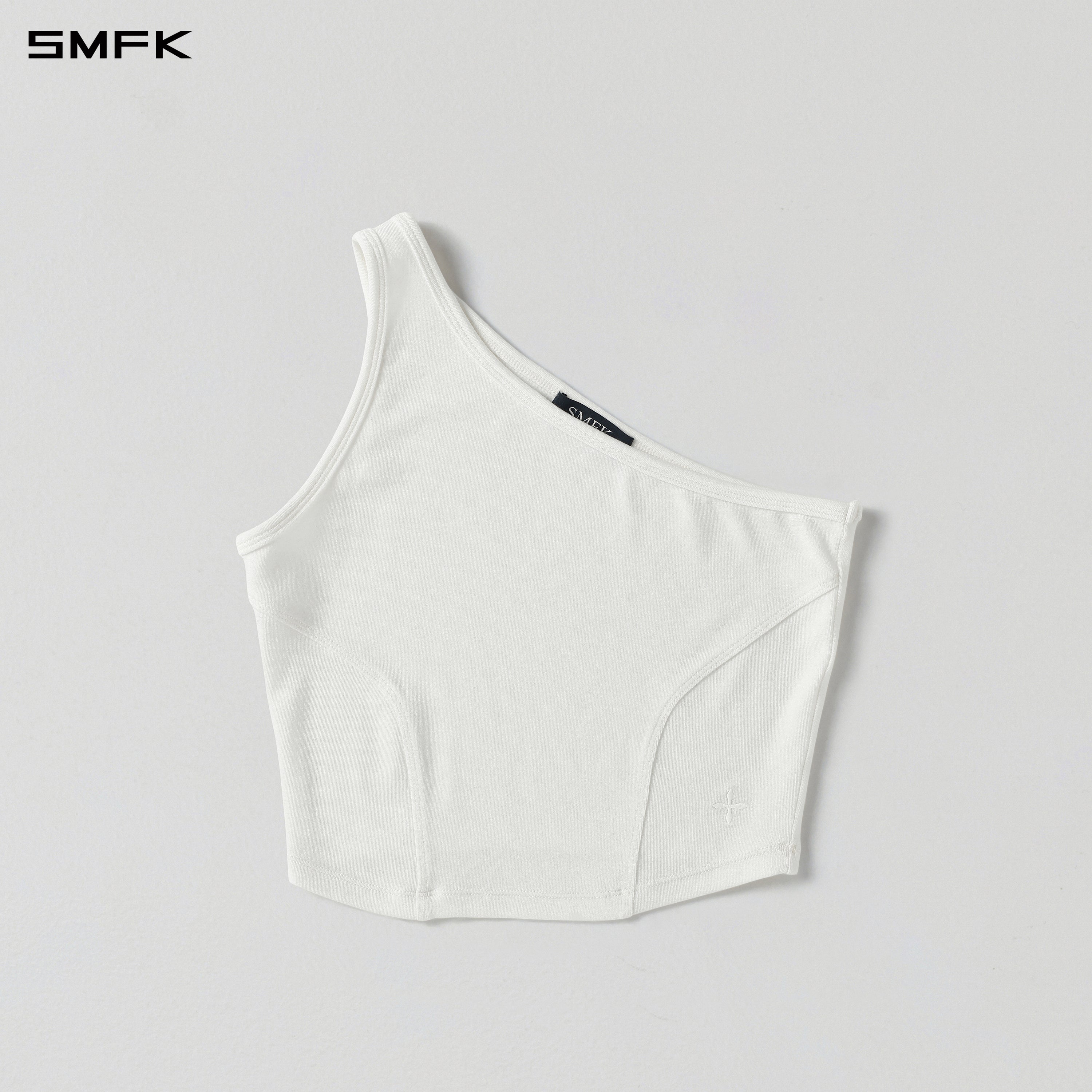 MYTH AEOLUS RIGHT SIDE SHORT TANK/TENCEL+WOOL CLOUD WHITE