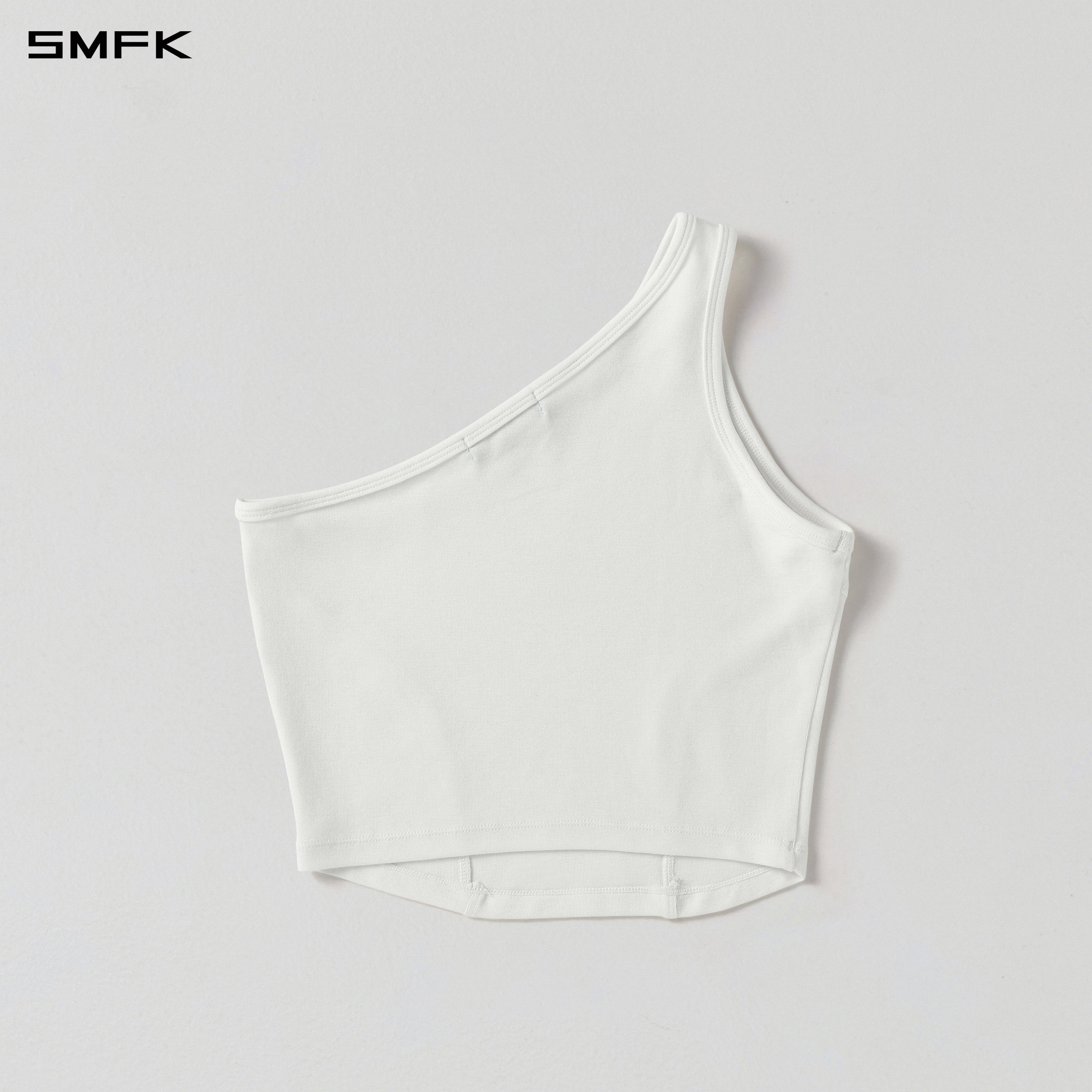 MYTH AEOLUS RIGHT SIDE SHORT TANK/TENCEL+WOOL CLOUD WHITE