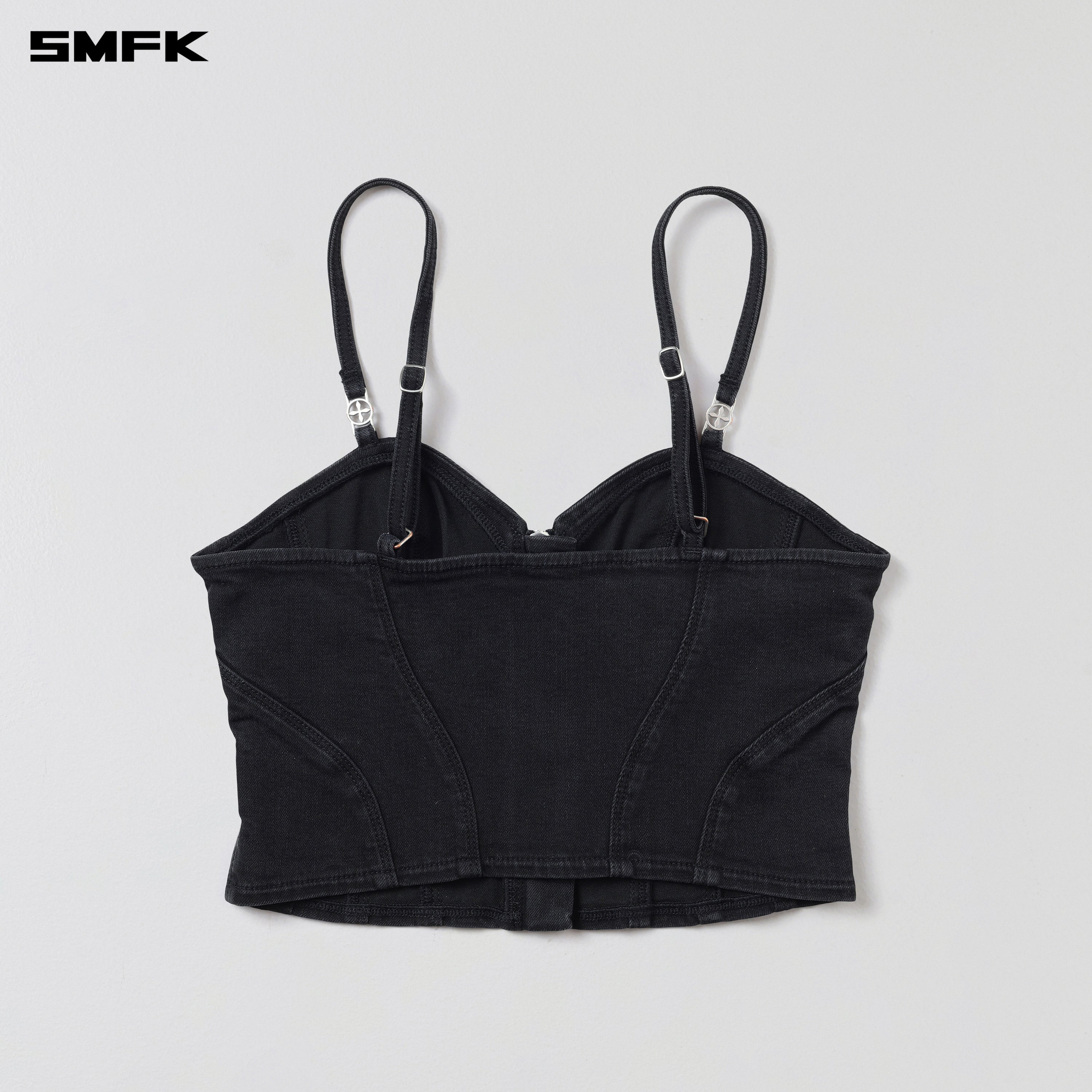 WILD MIRAGE SLIM DENIM CAMISOLE/E-COTTON WILD BLACK