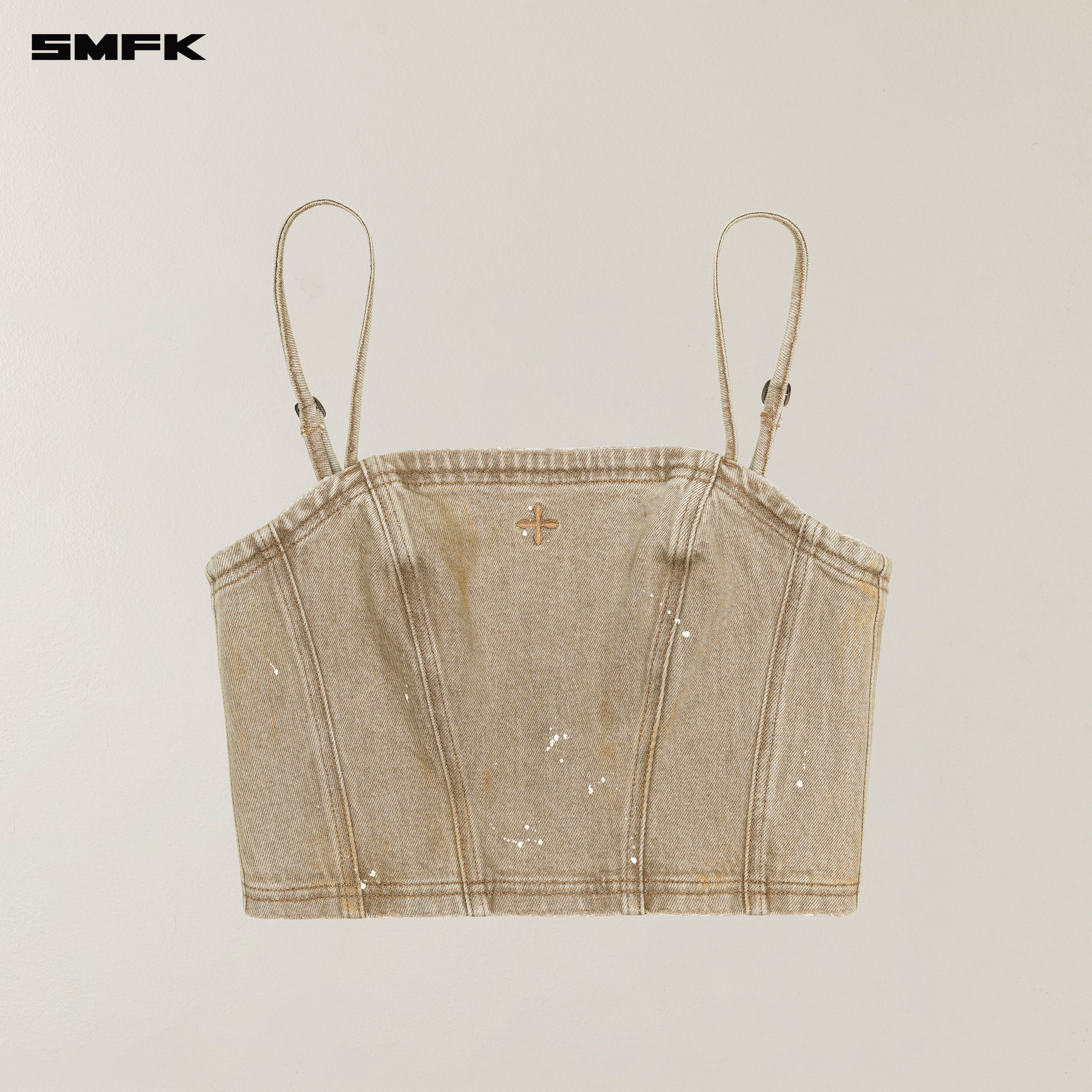 RAGE WILD DENIM CAMISOLE WILD COWBOY BROWN