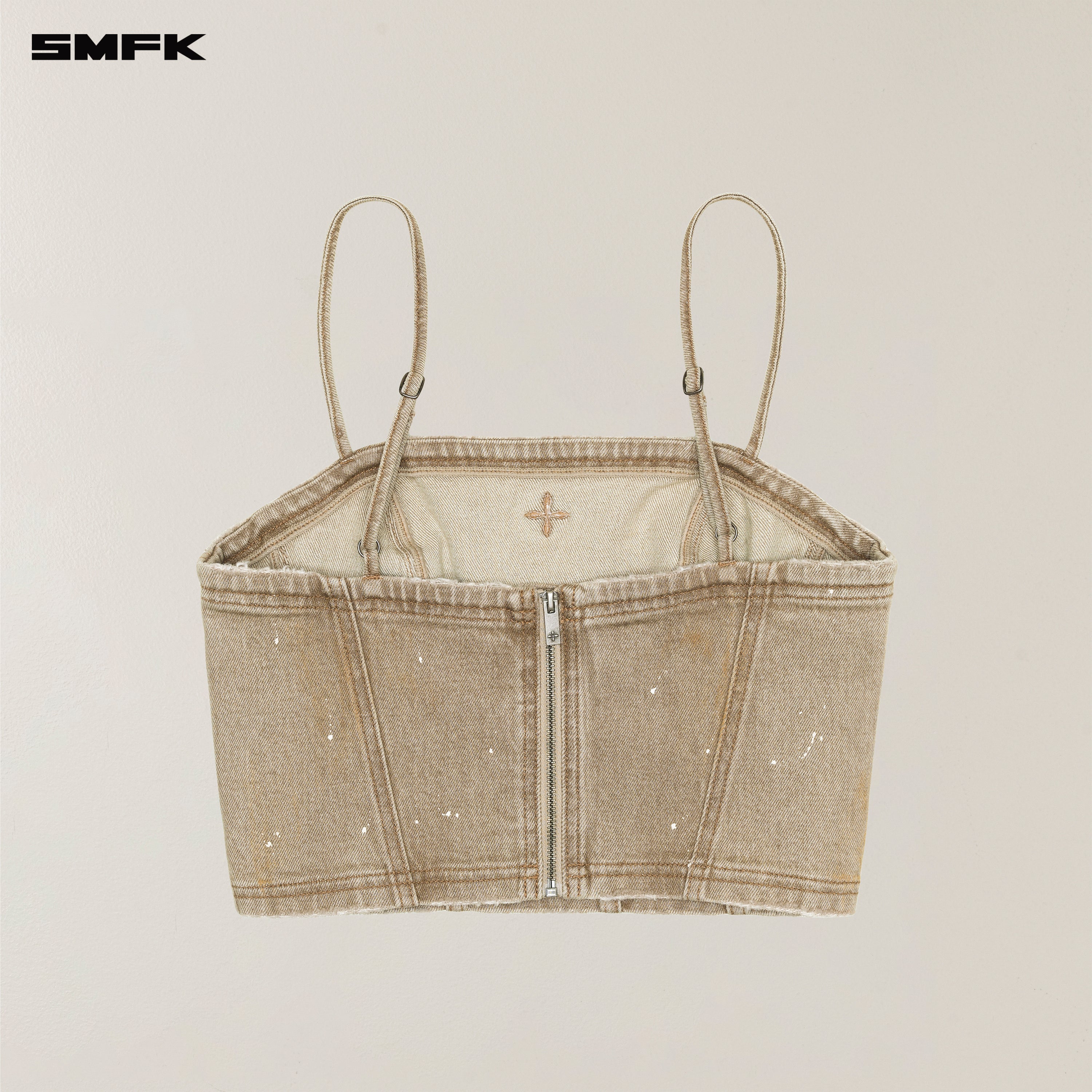 RAGE WILD DENIM CAMISOLE WILD COWBOY BROWN