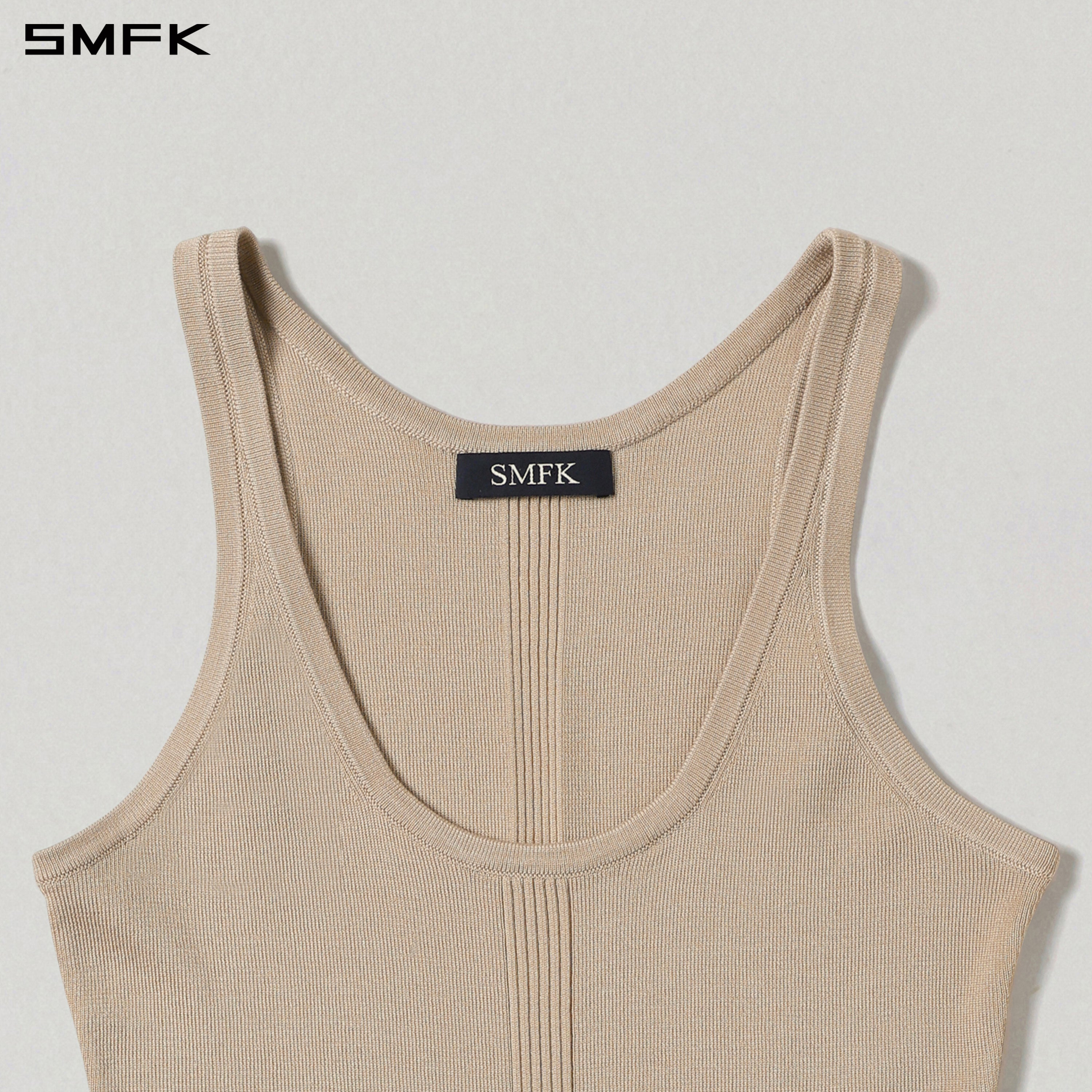 MYTH SIREN SLIM KNIT VEST/TENCEL+SILK FRESH SKIN