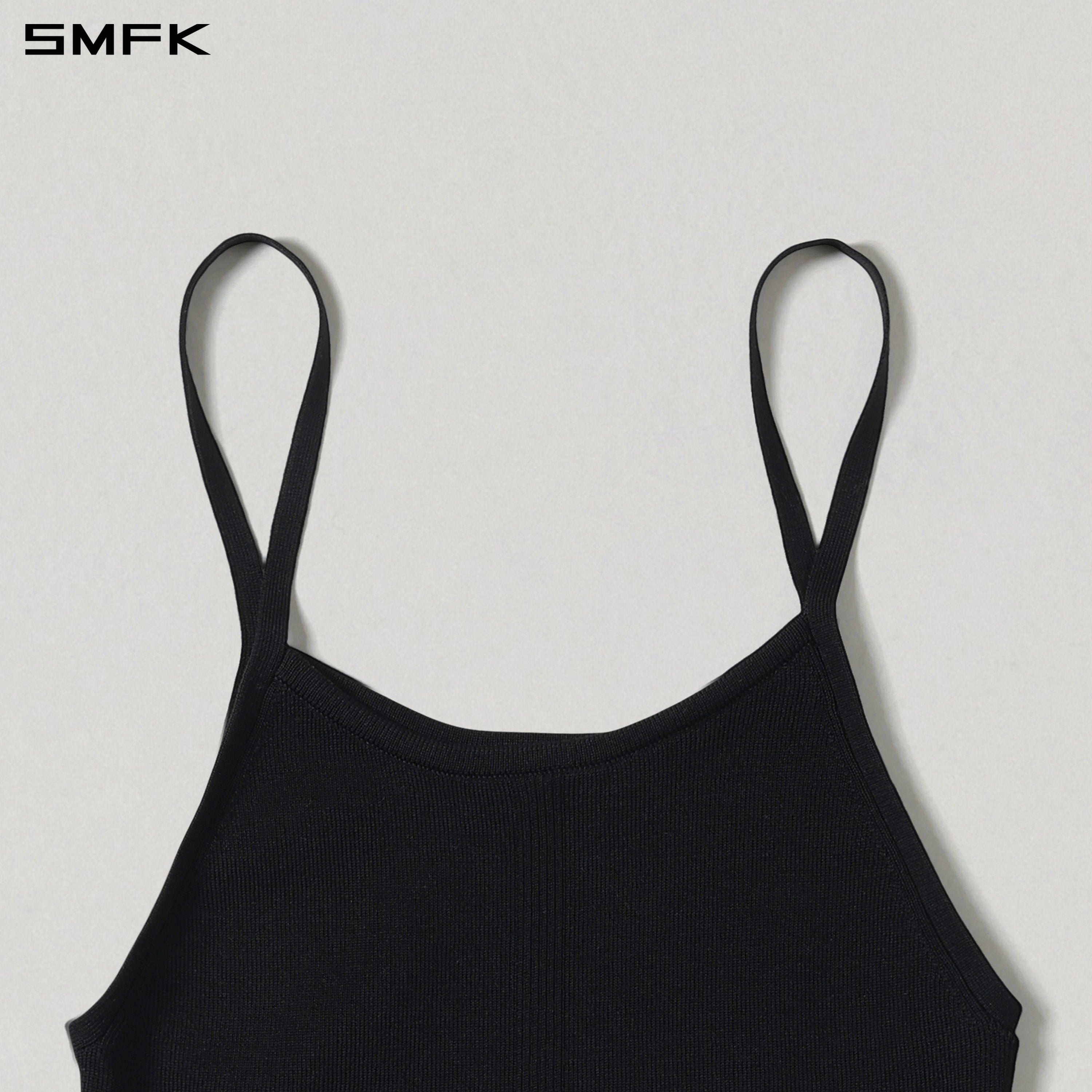 MYTH SEER SLIM KNIT CAMISOLE/TENCEL+SILK WILD BLACK