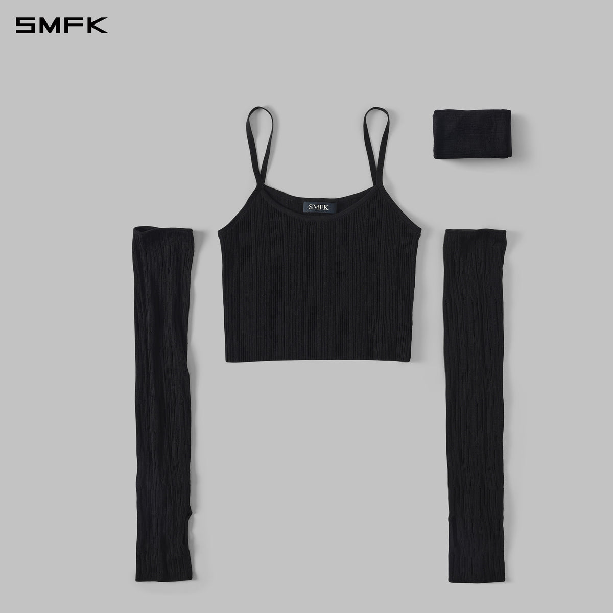 MYTH SIREN CRUISE KNIT CAMISOLE SUIT/LENZING TENCEL+SILK+COTTON WILD BLACK