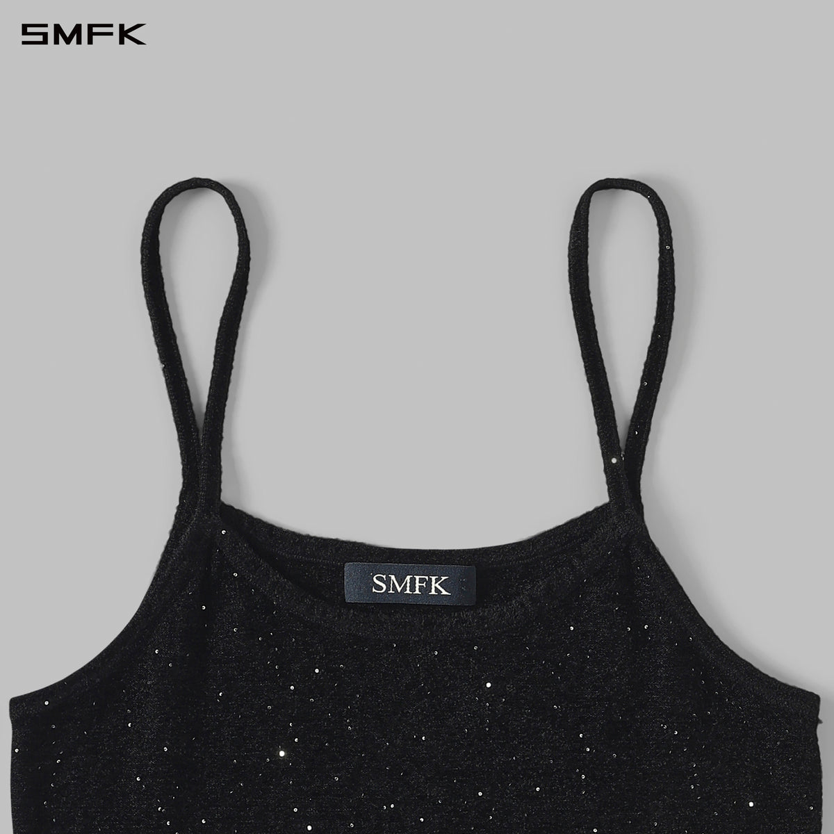 MYTH SIREN CRUISE KNIT CAMISOLE SUIT/STARRY VELVET GALAXY BLACK