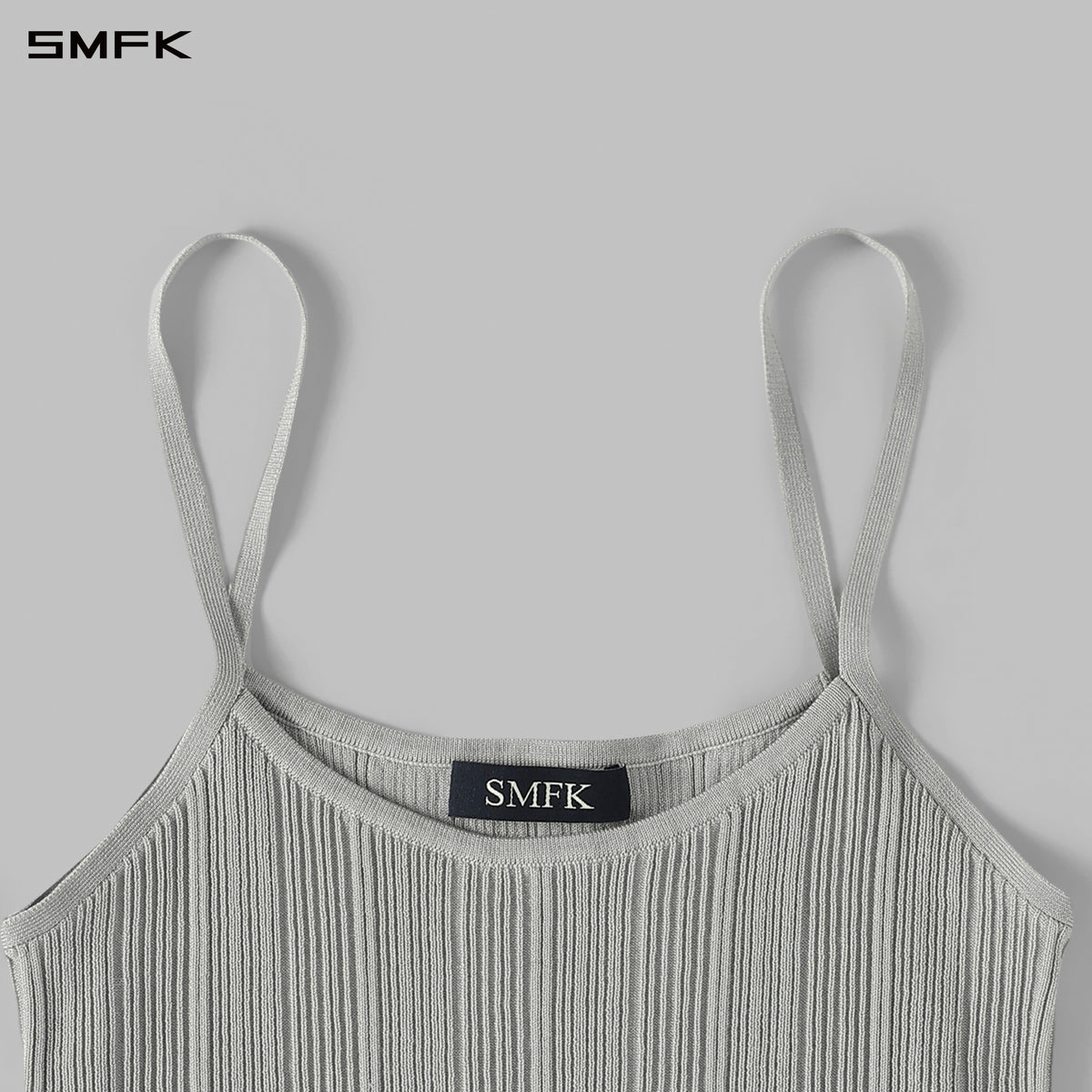 MYTH SIREN CRUISE KNIT CAMISOLE SUIT/LENZING TENCEL+SILK+COTTON GLACIER GREY