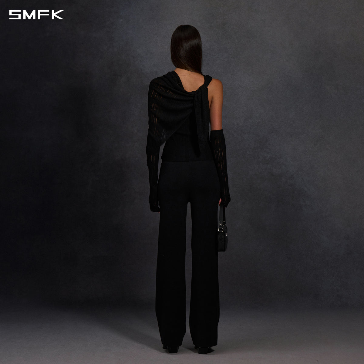 MYTH SIREN CRUISE KNIT CAMISOLE SUIT/LENZING TENCEL+SILK+COTTON WILD BLACK
