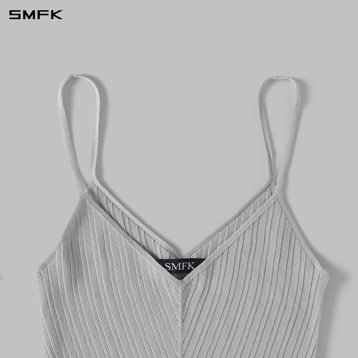 MYTH AEOLUS EVENING KNIT LONG CAMISOLE SUIT/LENZING TENCEL+SILK+COTTON GLACIER GREY
