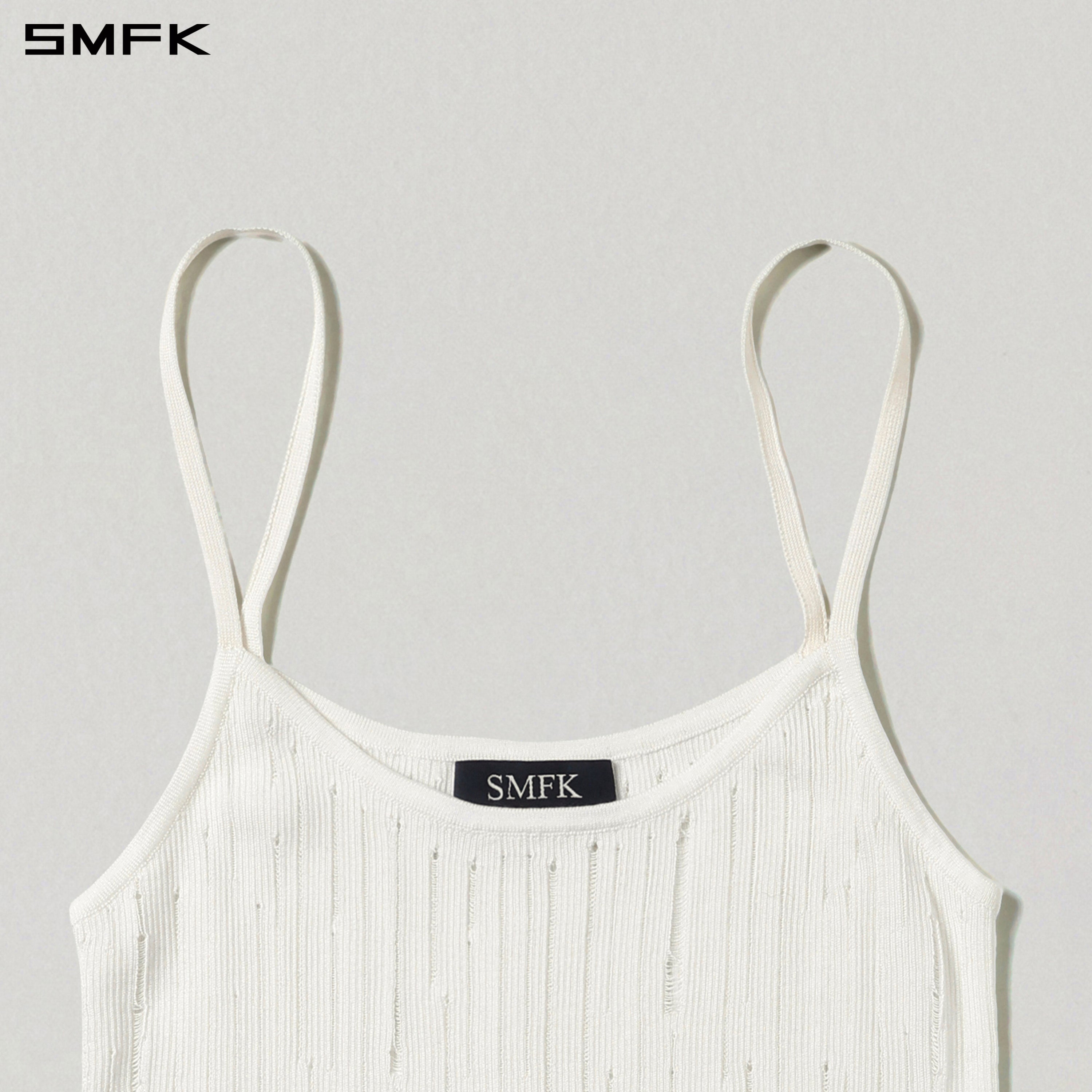 MIRAGE SIREN VISIONAL KNIT SHORT CAMISOLE/TENCEL+SILK CLOUD WHITE