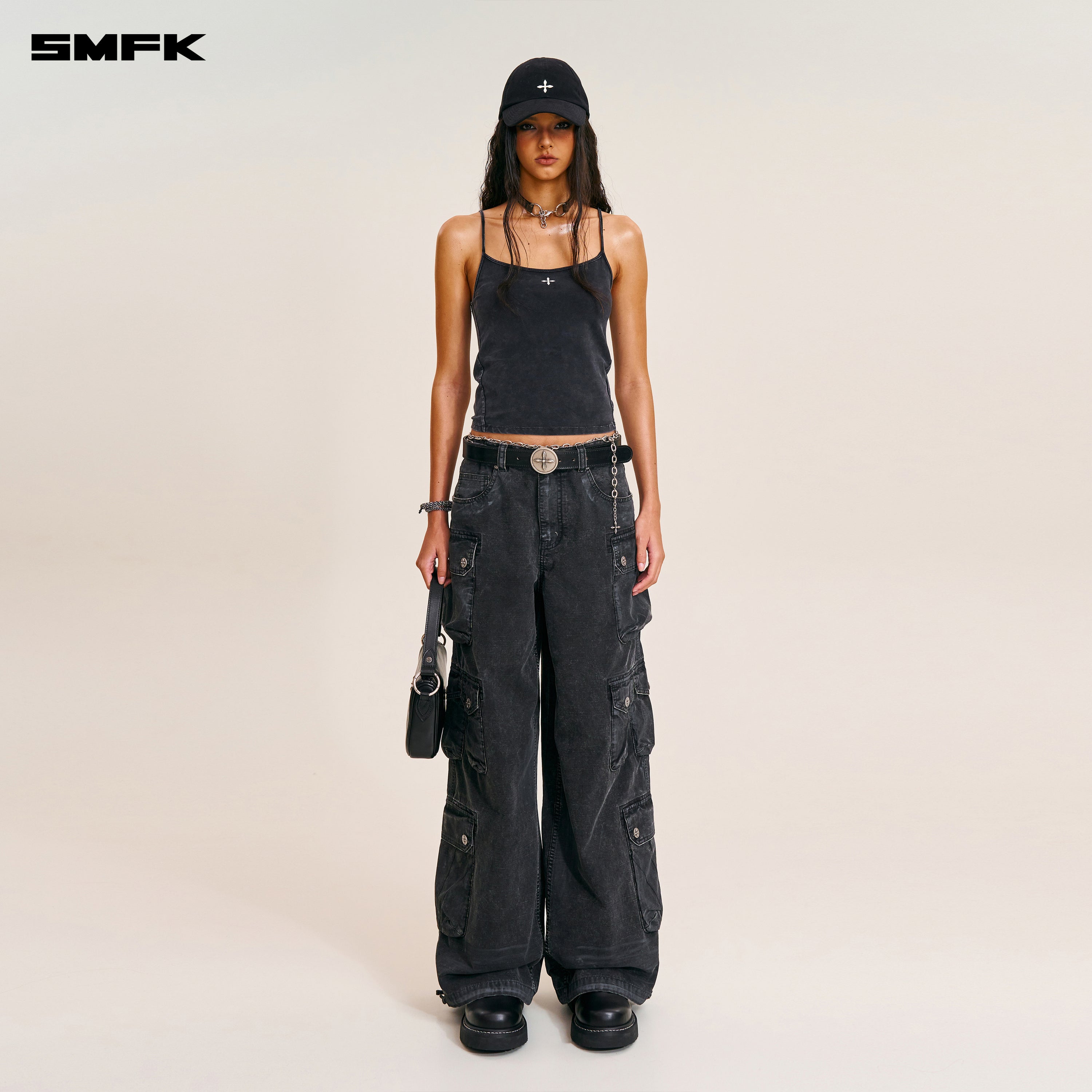VINTAGE STORM FADE CAMISOLE VANISH BLACK