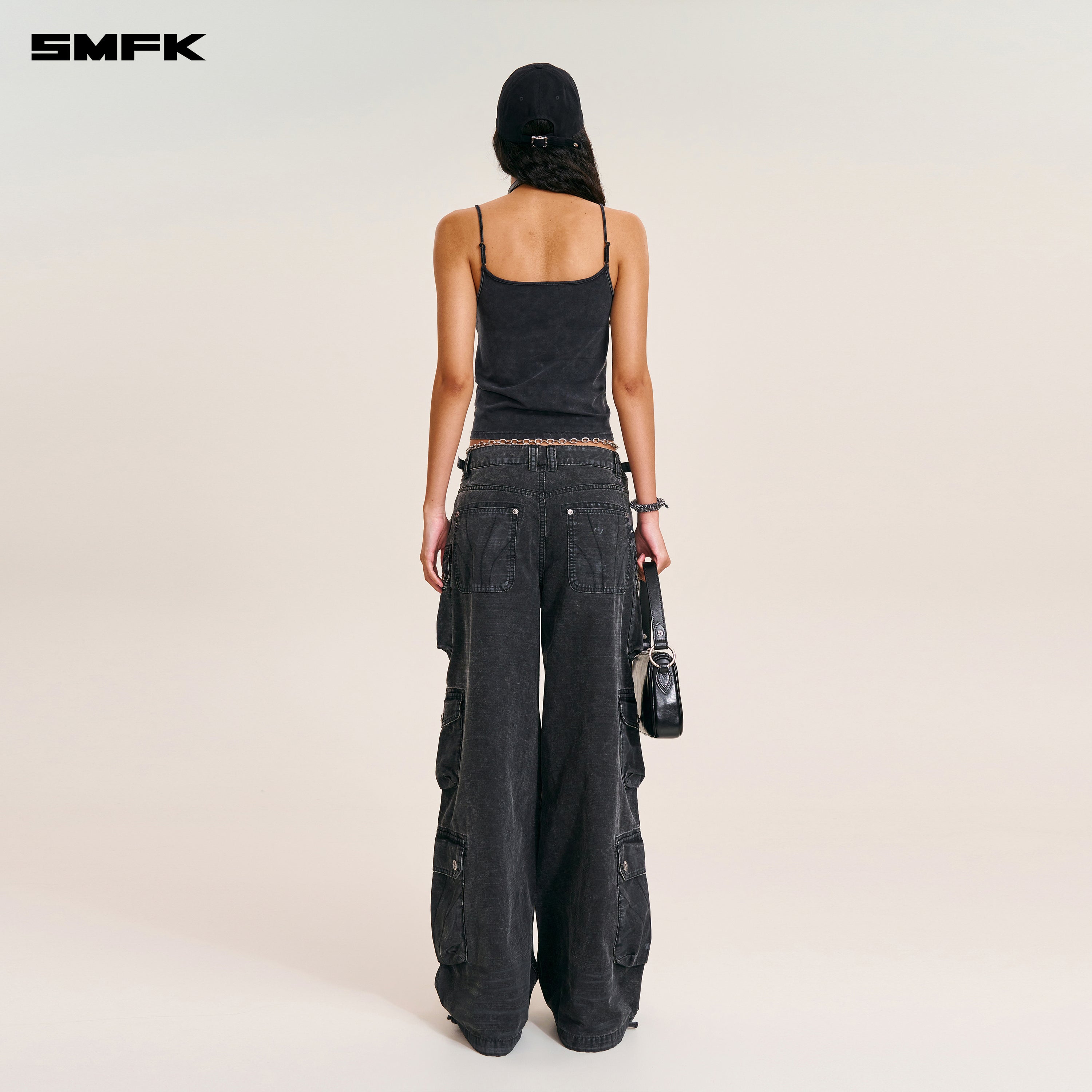 VINTAGE STORM FADE CAMISOLE VANISH BLACK