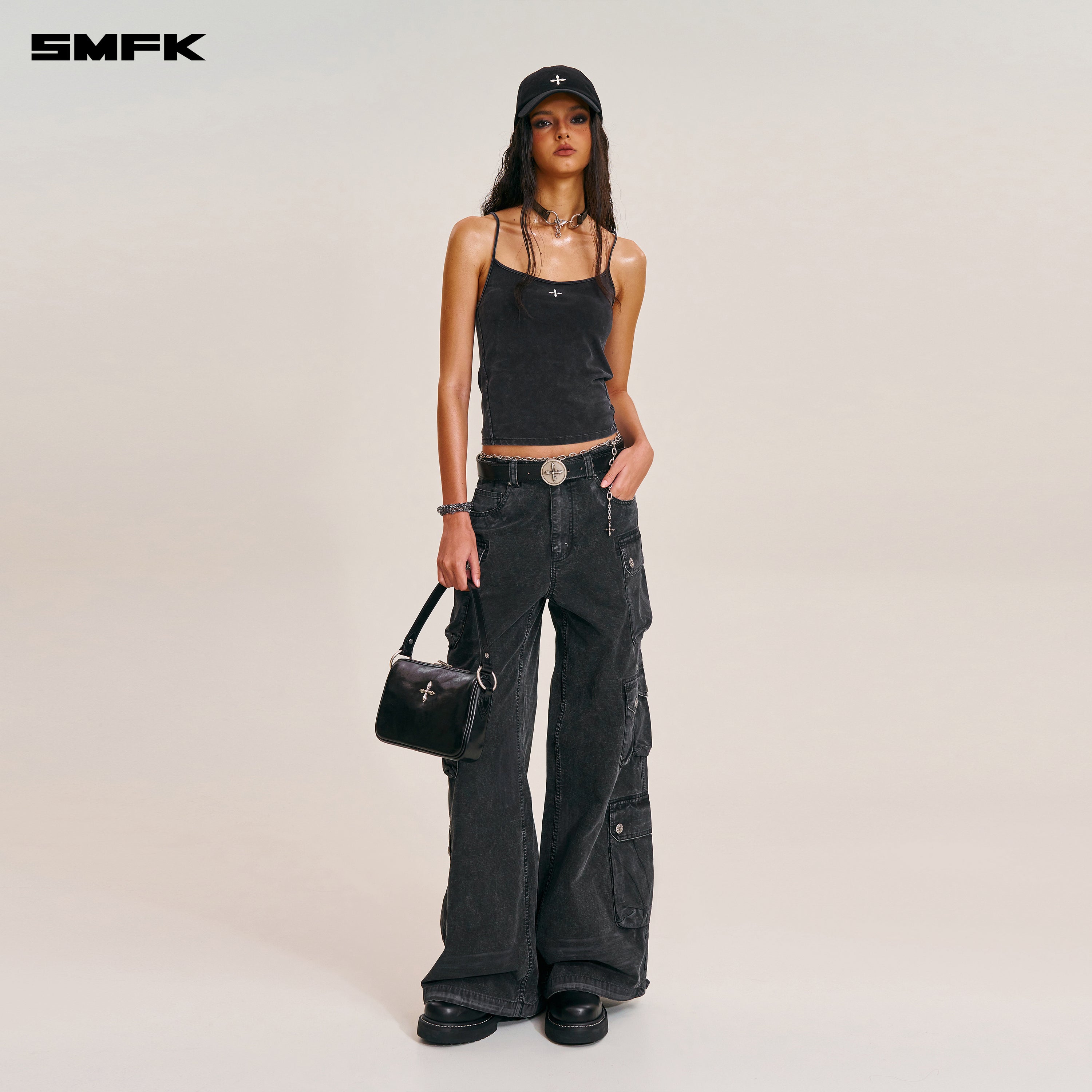 VINTAGE STORM FADE CAMISOLE VANISH BLACK