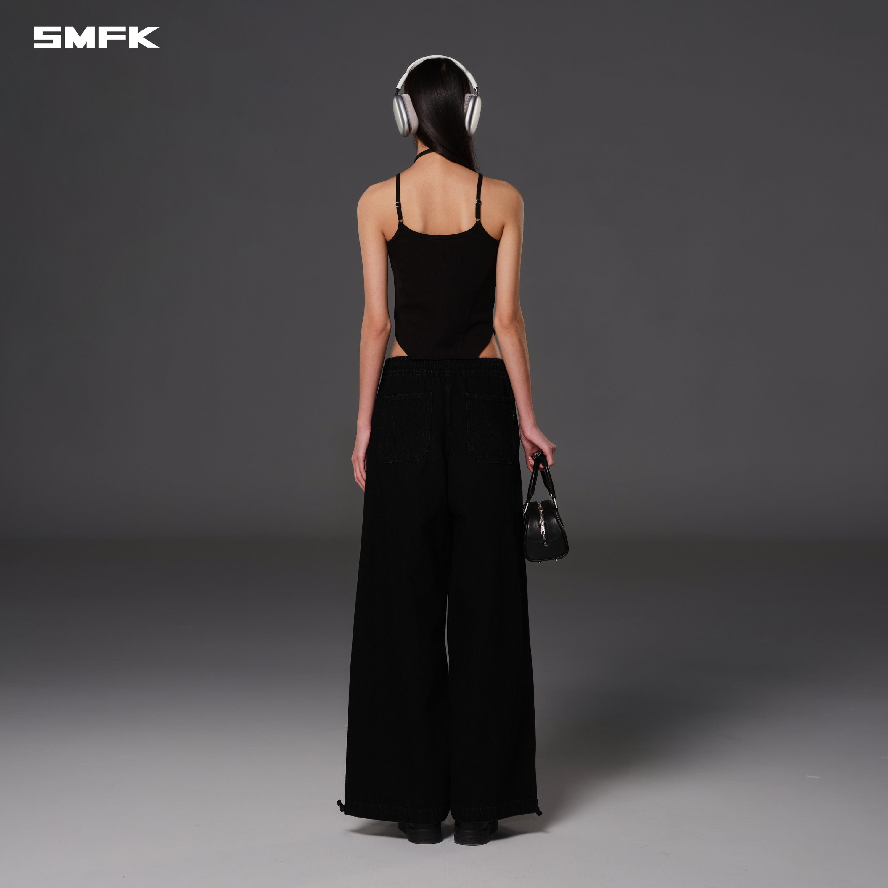 VINTAGE ROVE SILK CAMISOLE/SILK&COTTON WILD BLACK