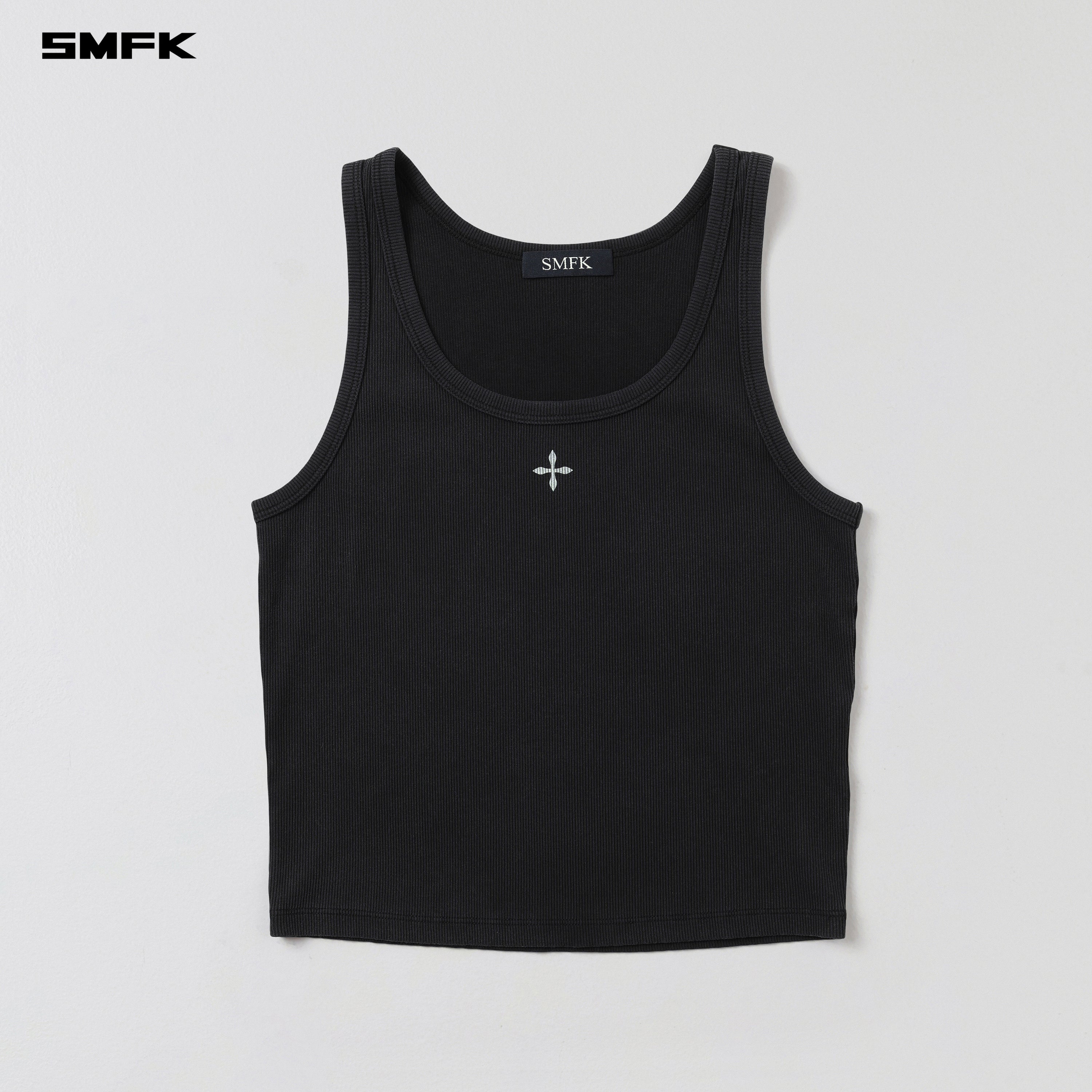 VINTAGE VANISH SILK TANK/GARMENT DYE VANISH BLACK