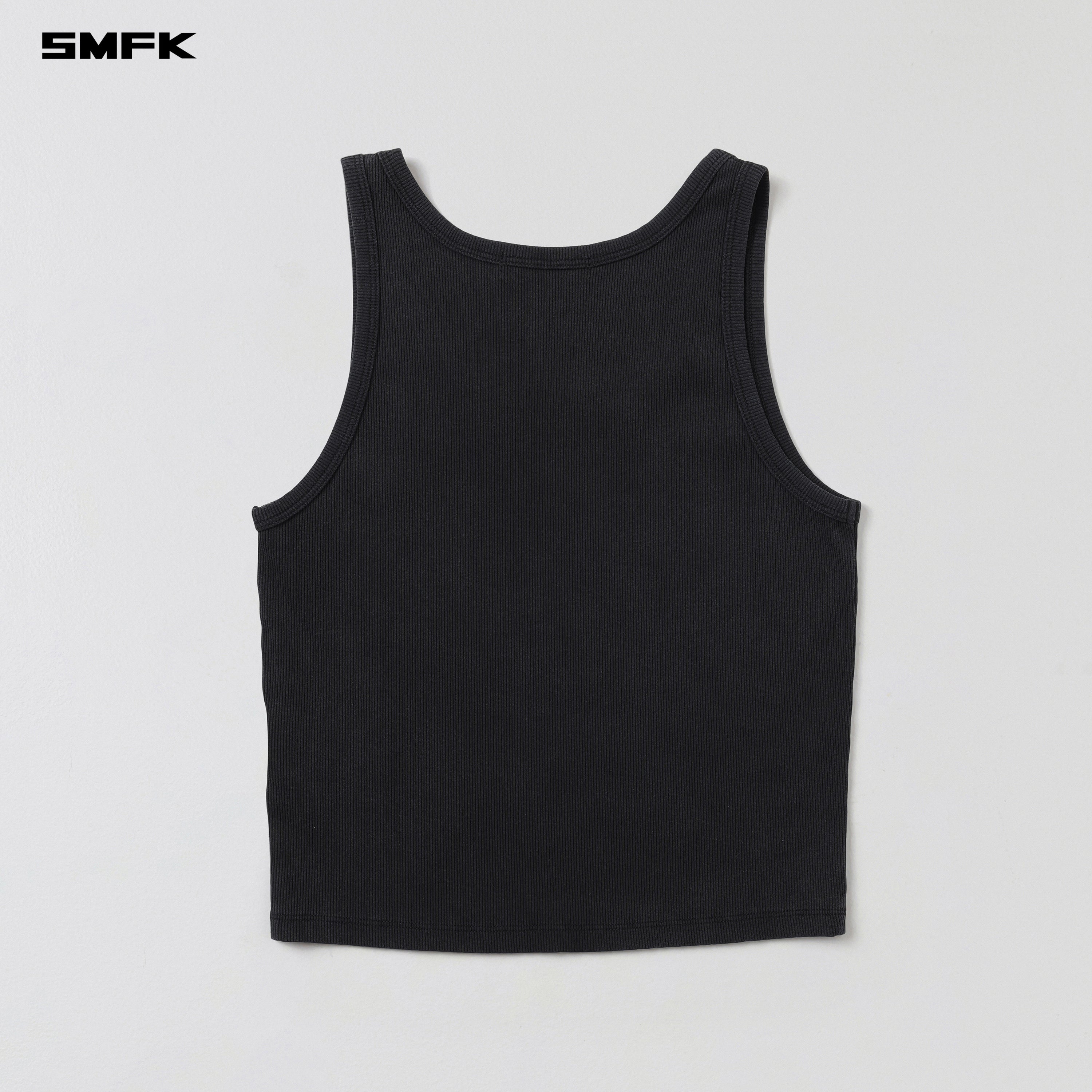 VINTAGE VANISH SILK TANK/GARMENT DYE VANISH BLACK