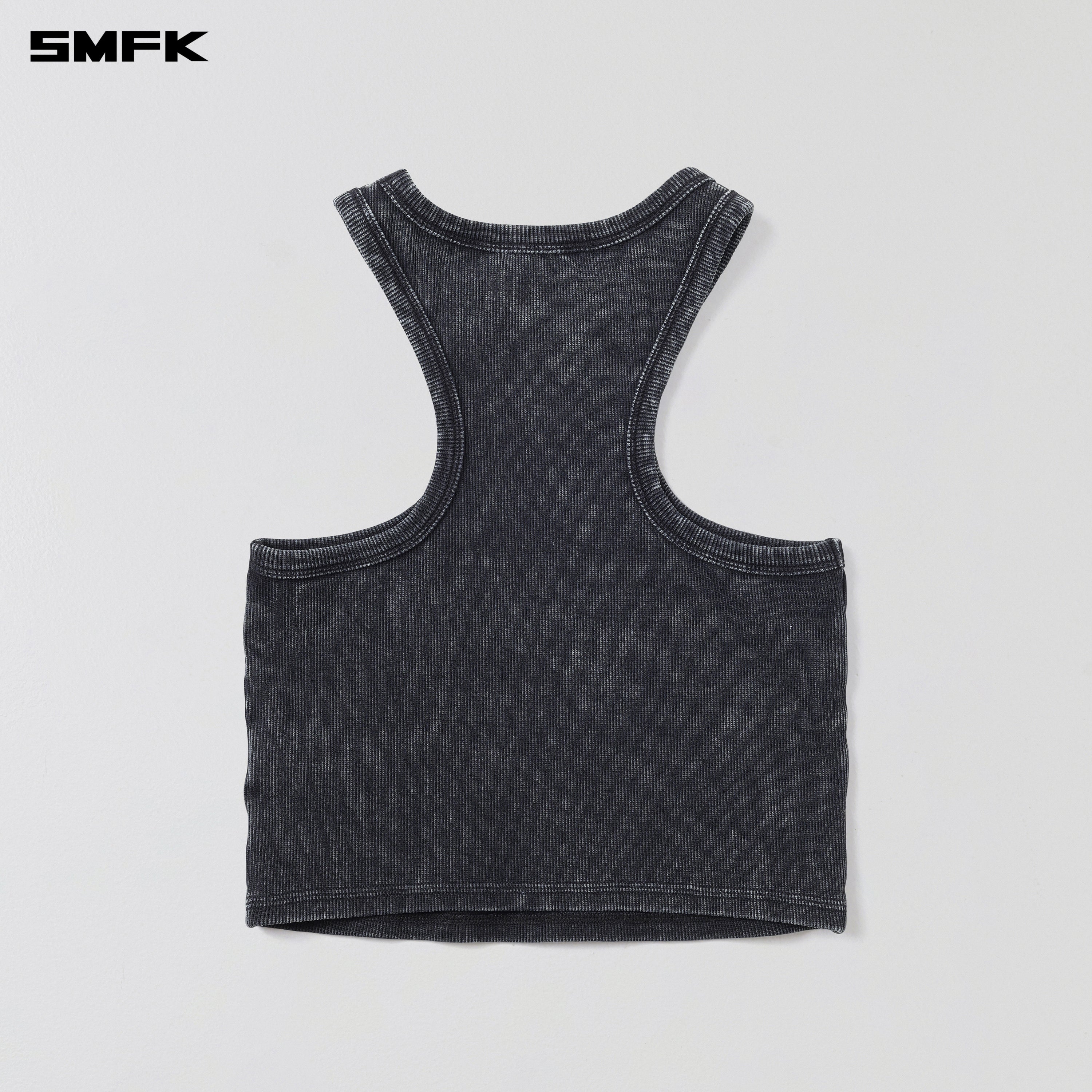 VINTAGE STORM FADE GYM TANK/FADE DYE VANISH BLACK
