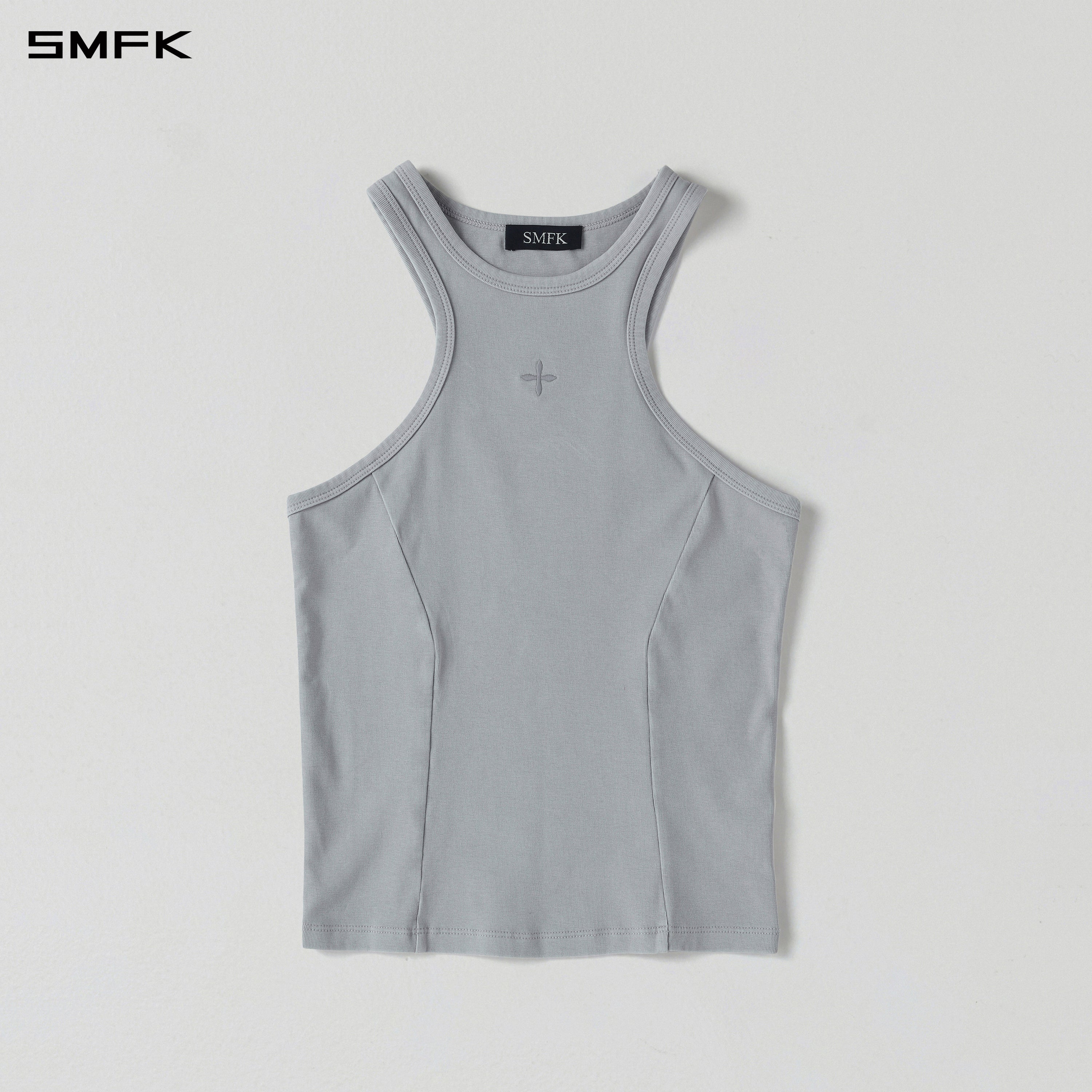 VINTAGE HIKE LONG VEST/LS-COTTON/W GLACIER GREY