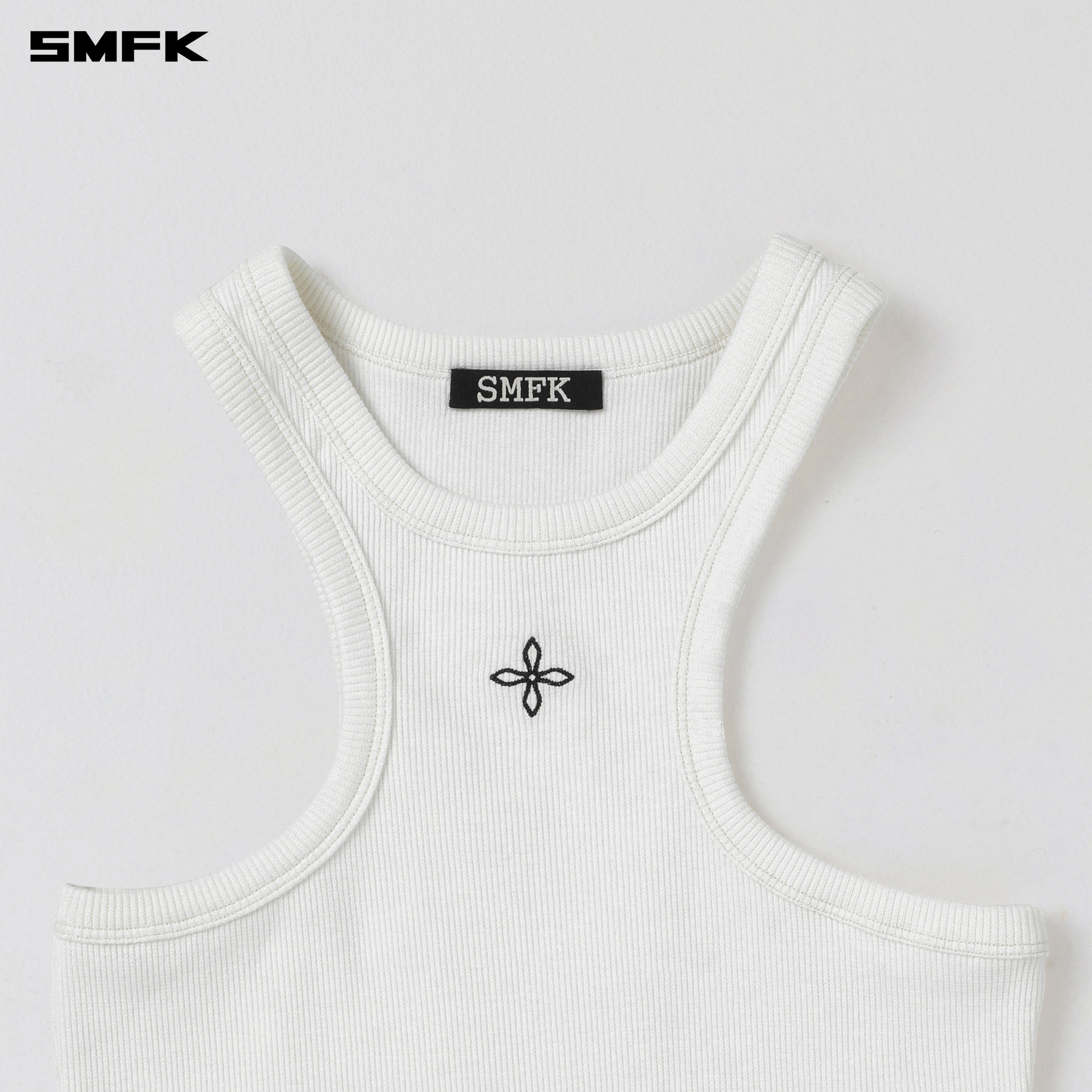 VINTAGE STORM FADE GYM TANK SNOW MOUNTAIN WHITE