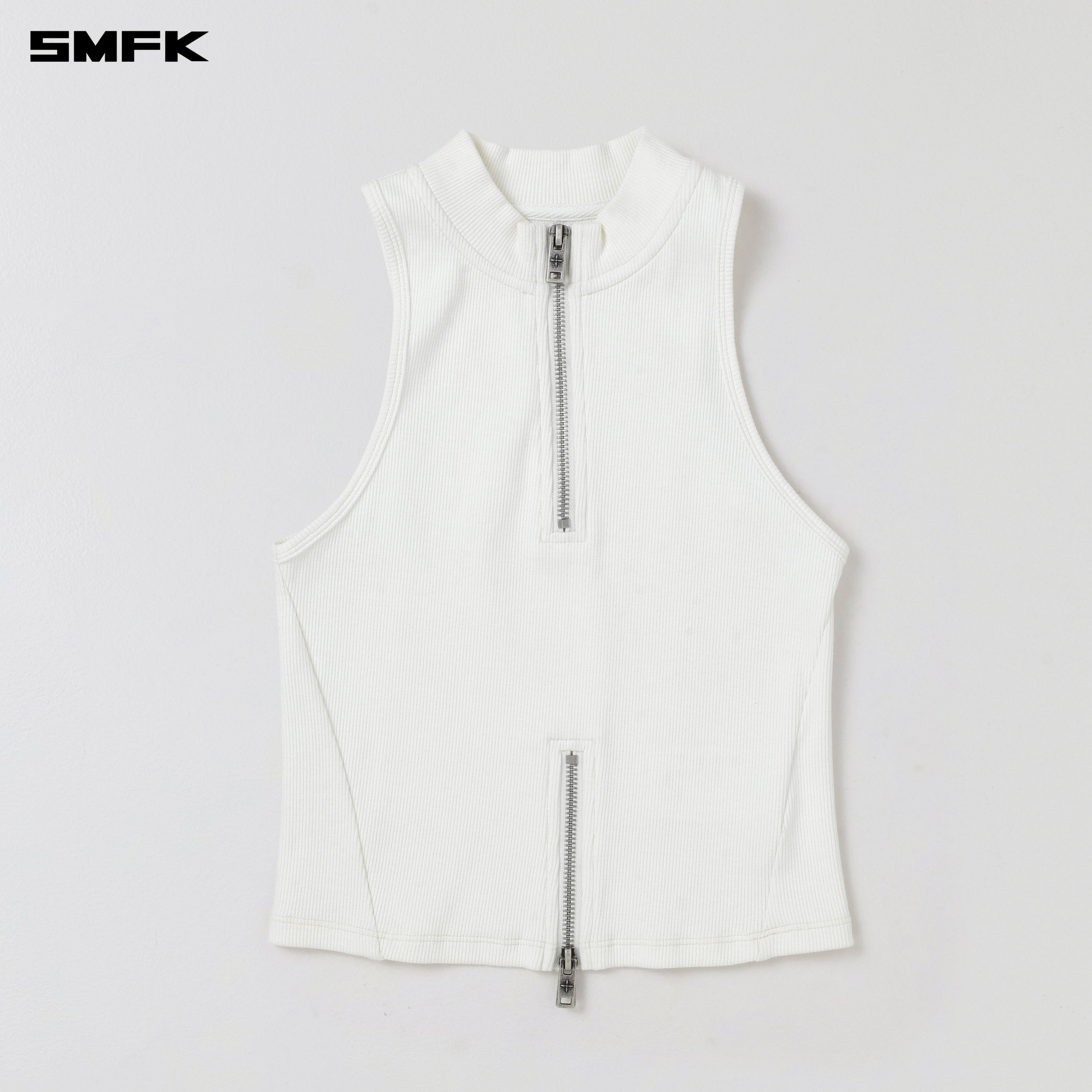 VINTAGE HIGH-NECK KILLER TANK SNOW MOUNTAIN WHITE