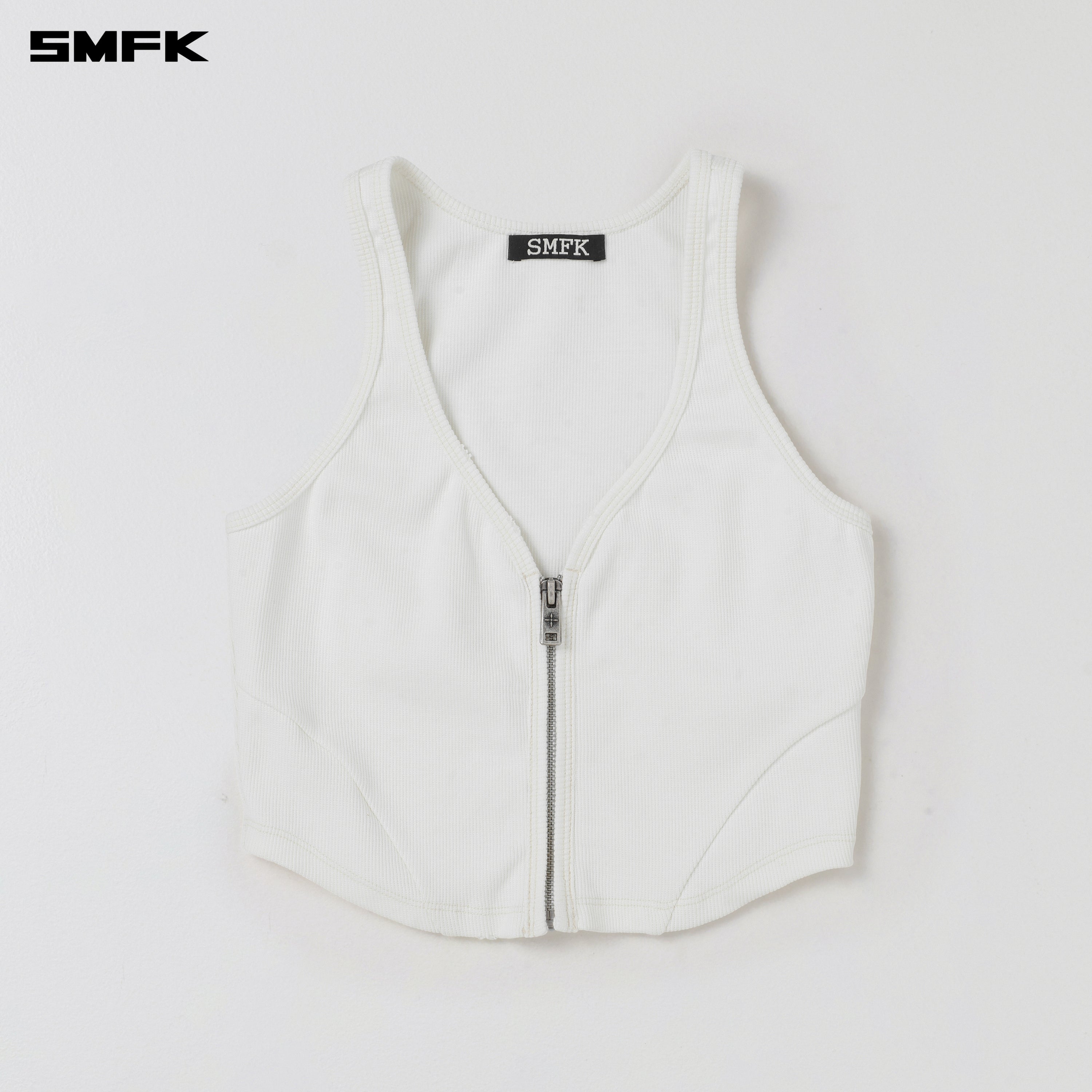 VINTAGE ROVE ZIP TANK CLOUD WHITE