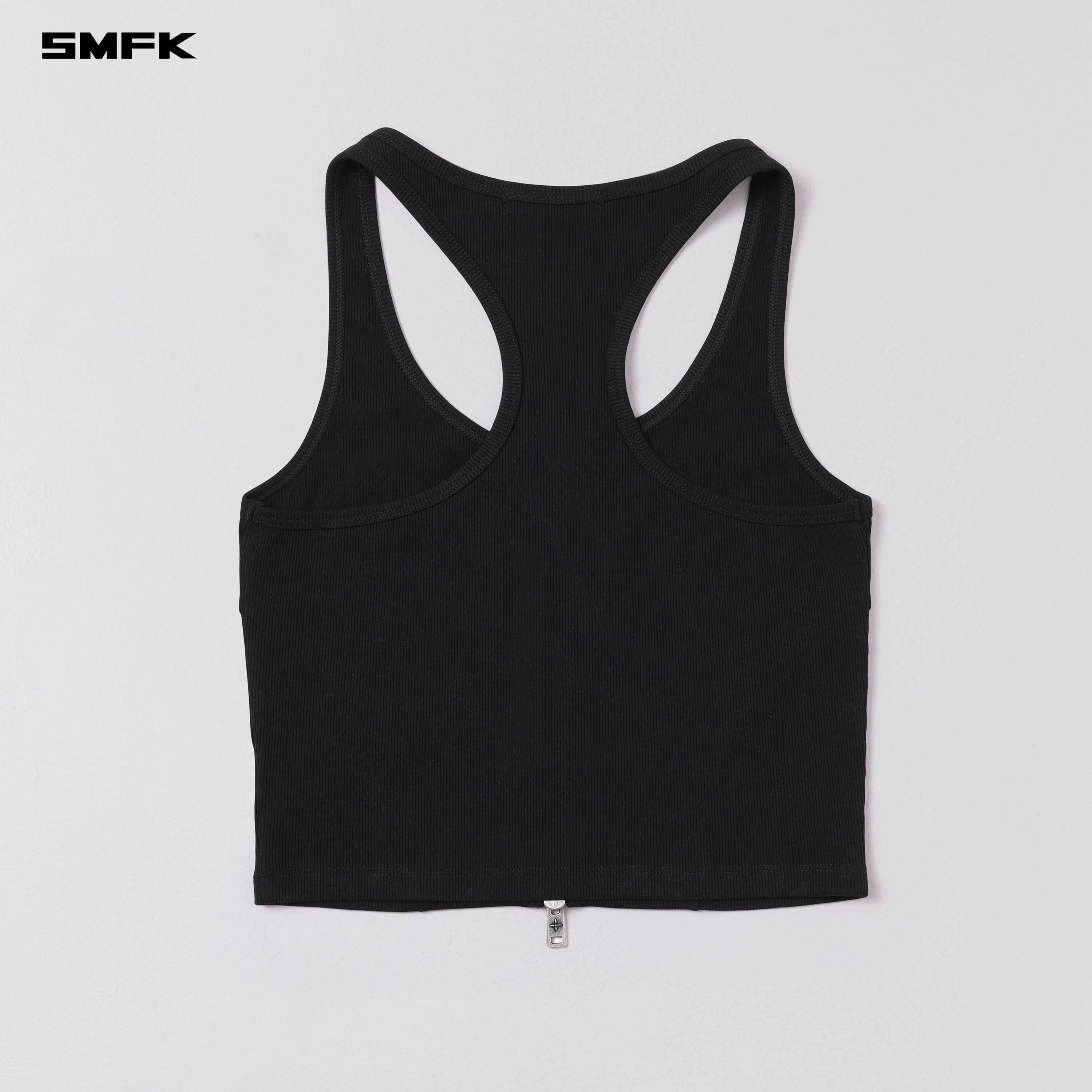 VINTAGE NOMADIC SLIM ZIP TANK/LONG-STAPLE COTTON WILD BLACK