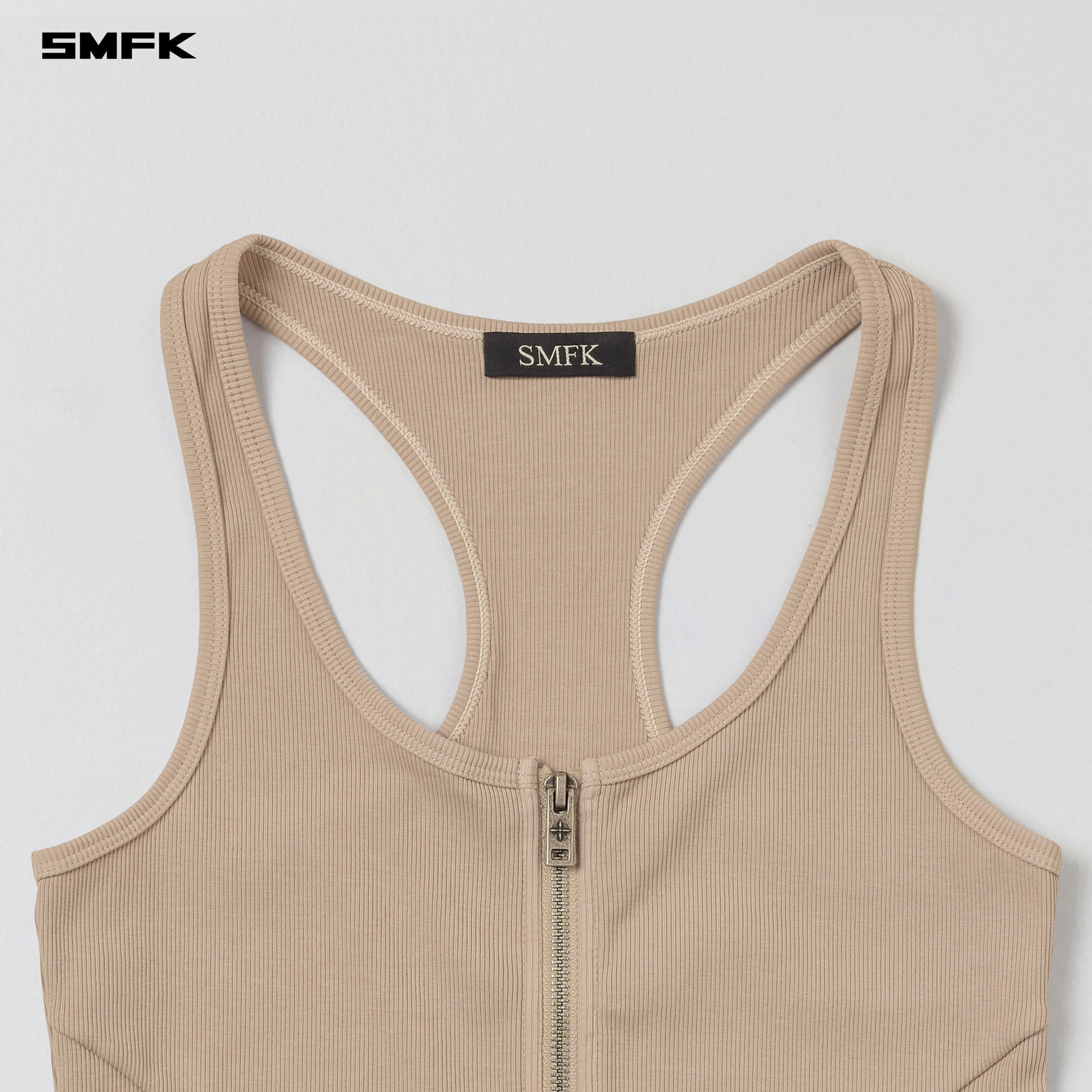 VINTAGE NOMADIC SLIM ZIP TANK/LONG-STAPLE COTTON FRESH SKIN