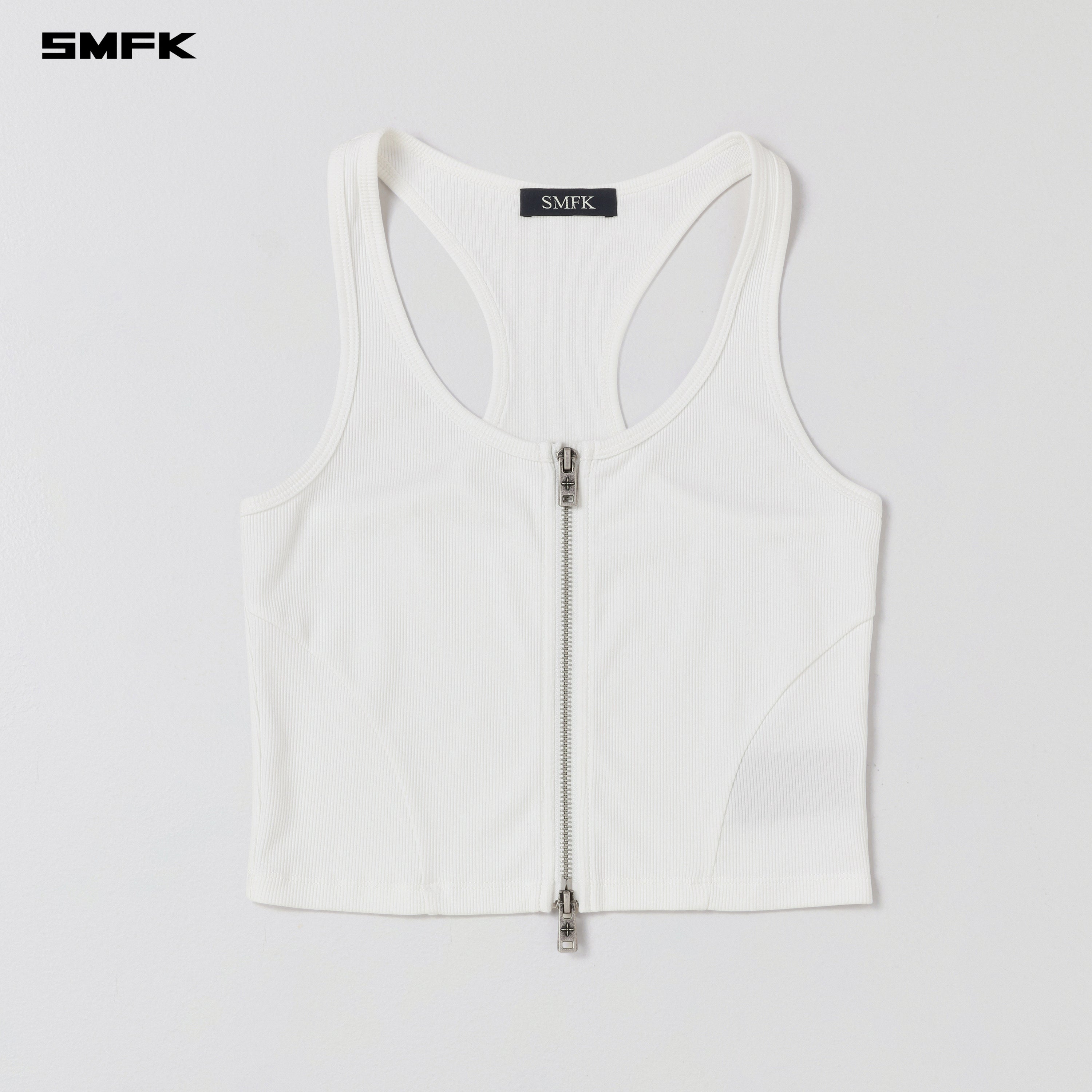 VINTAGE NOMADIC SLIM ZIP TANK/LONG-STAPLE COTTON CLOUD WHITE