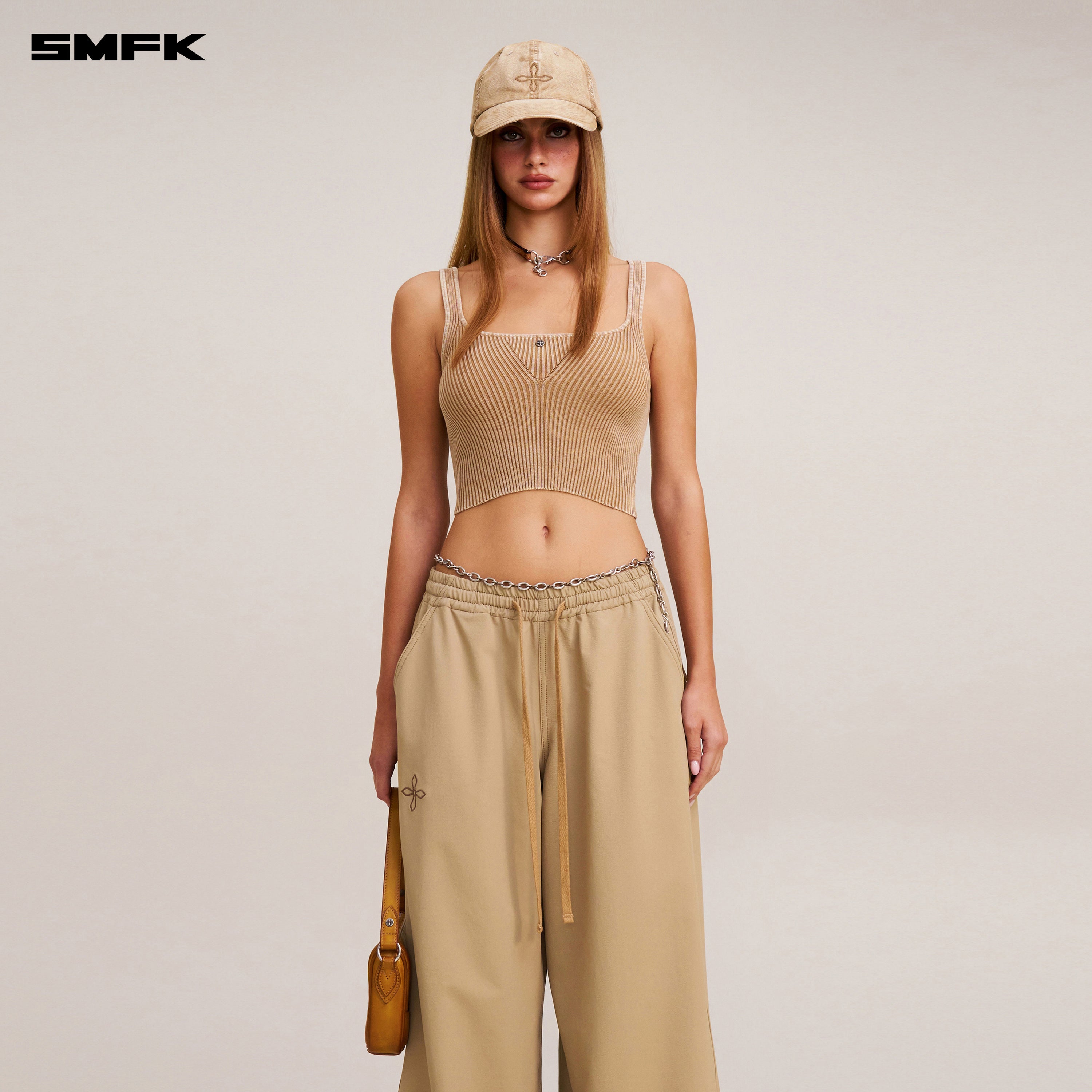 VINTAGE-SAVAGE KNIT TANK/STONE WASH VANISH SAND