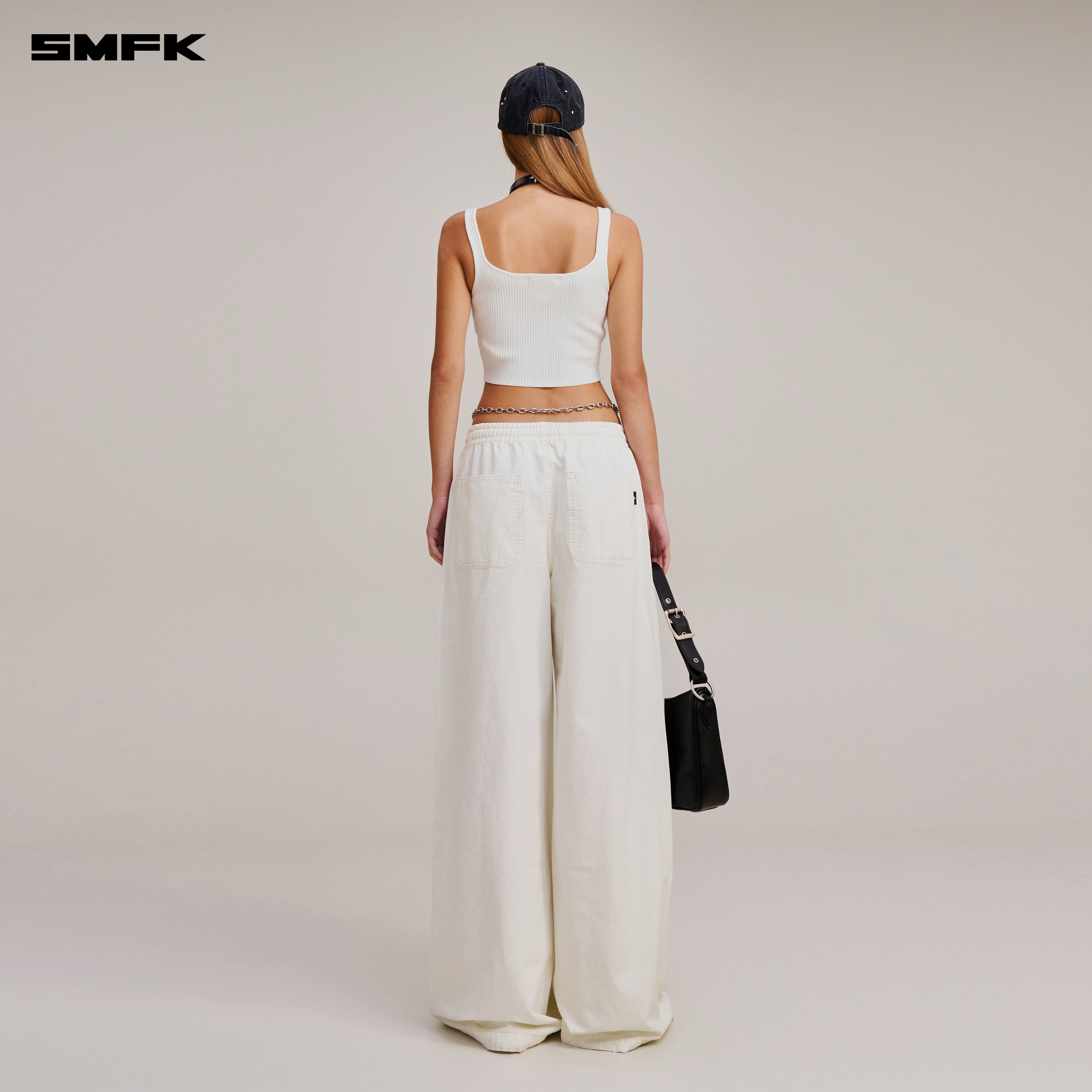 VINTAGE-SAVAGE KNIT TANK/STONE WASH VANISH WHITE