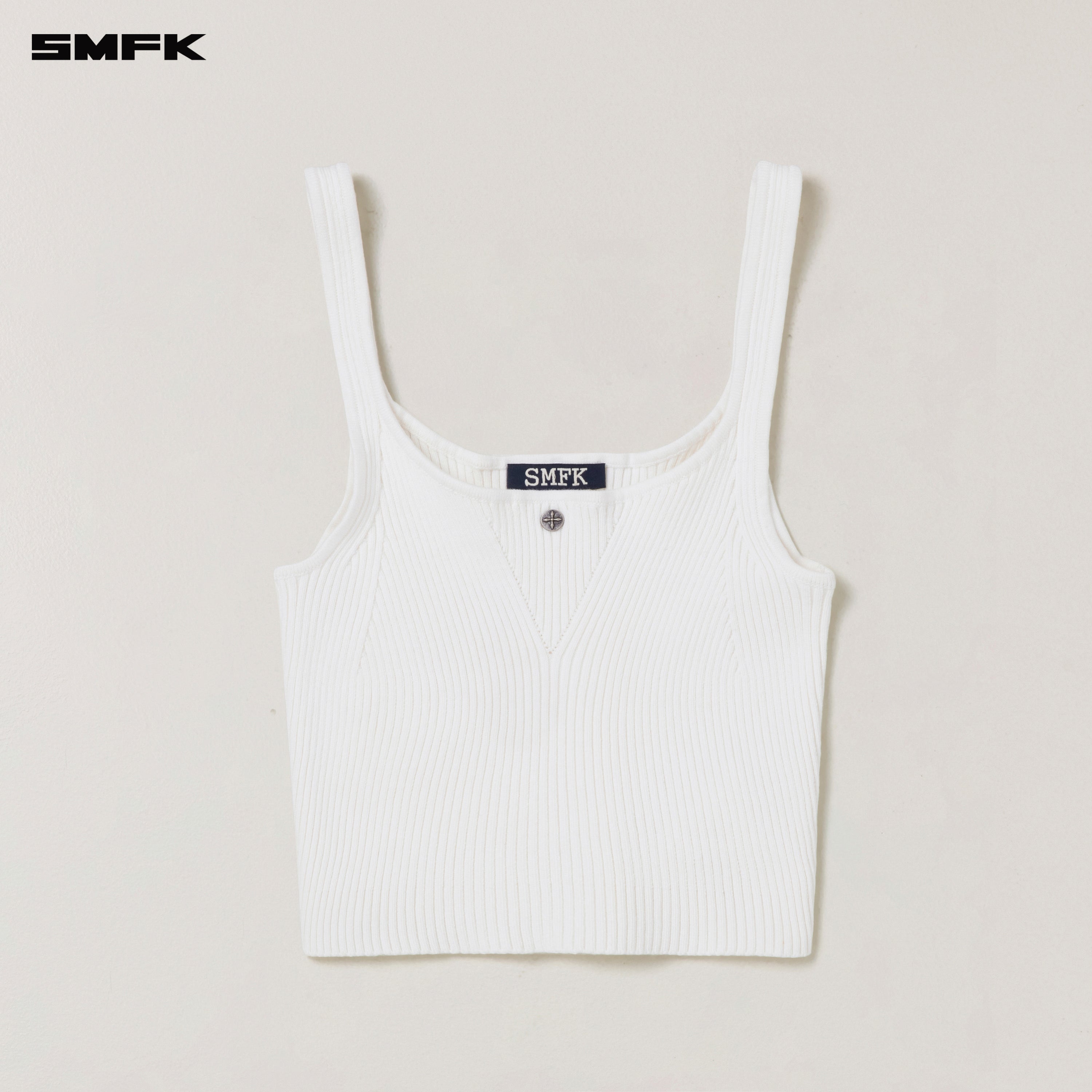 VINTAGE-SAVAGE KNIT TANK/STONE WASH VANISH WHITE