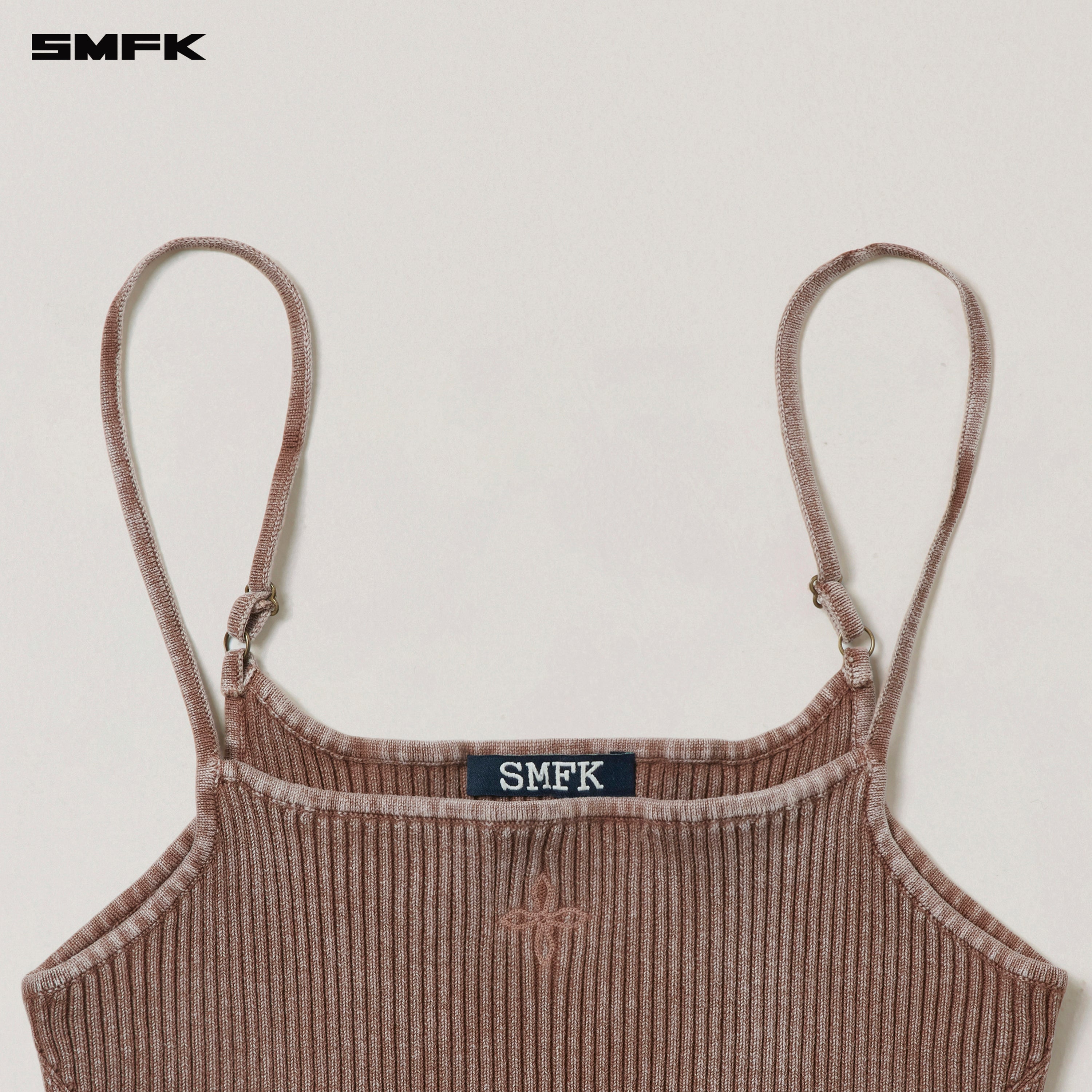 VINTAGE-SAVAGE KNIT CAMISOLE/STONE WASH VANISH BROWN