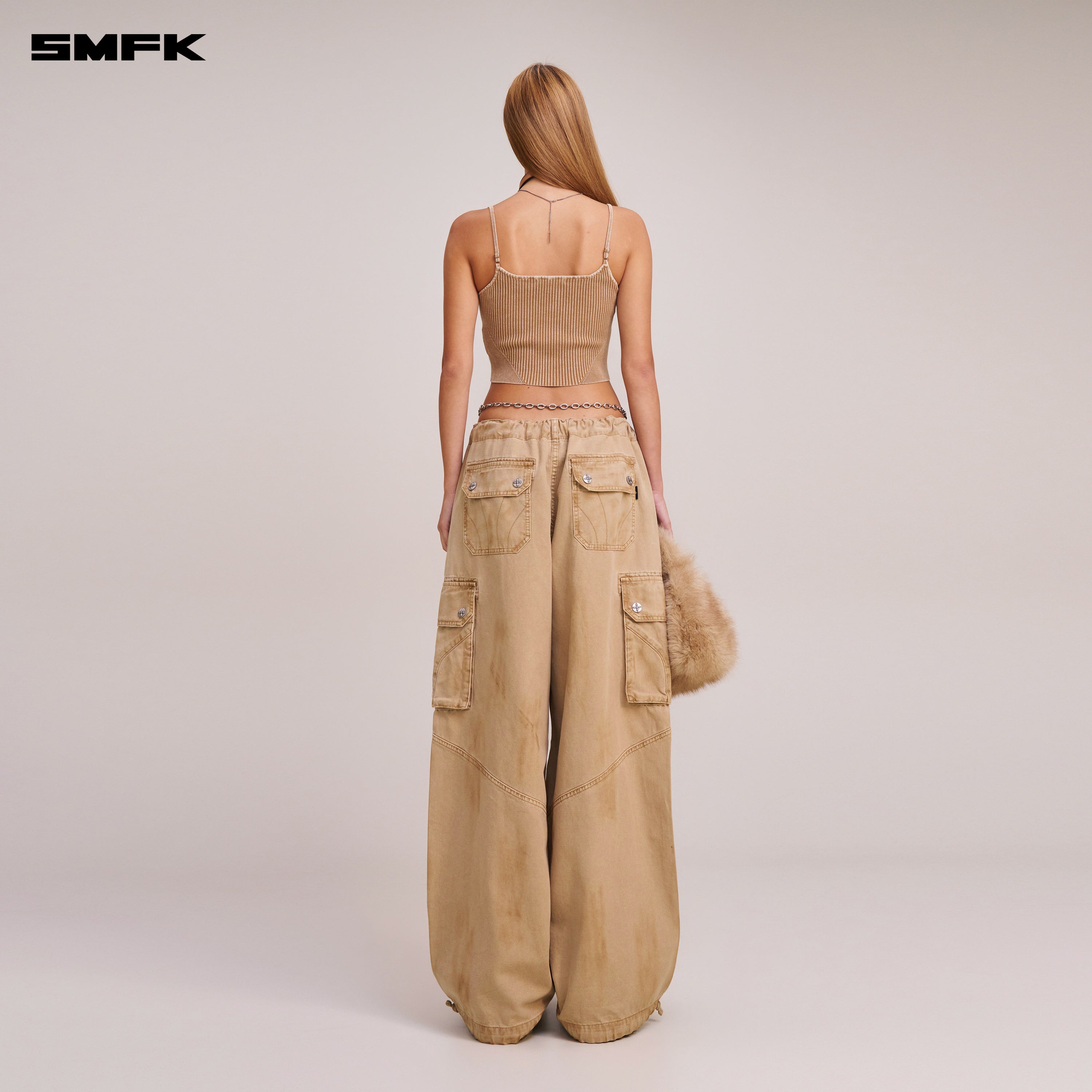 VINTAGE-SAVAGE KNIT CAMISOLE/STONE WASH VANISH SAND