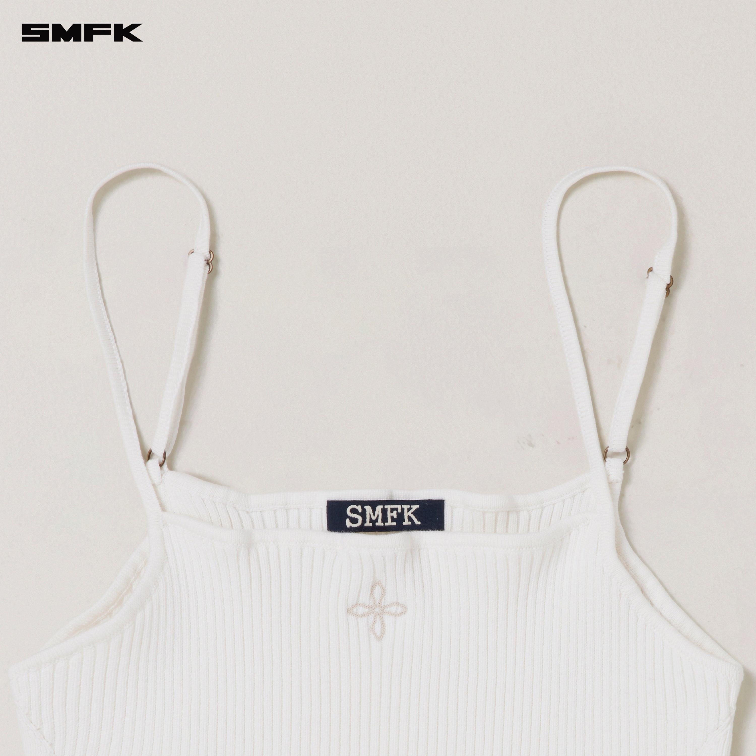 VINTAGE-SAVAGE KNIT CAMISOLE/STONE WASH VANISH WHITE