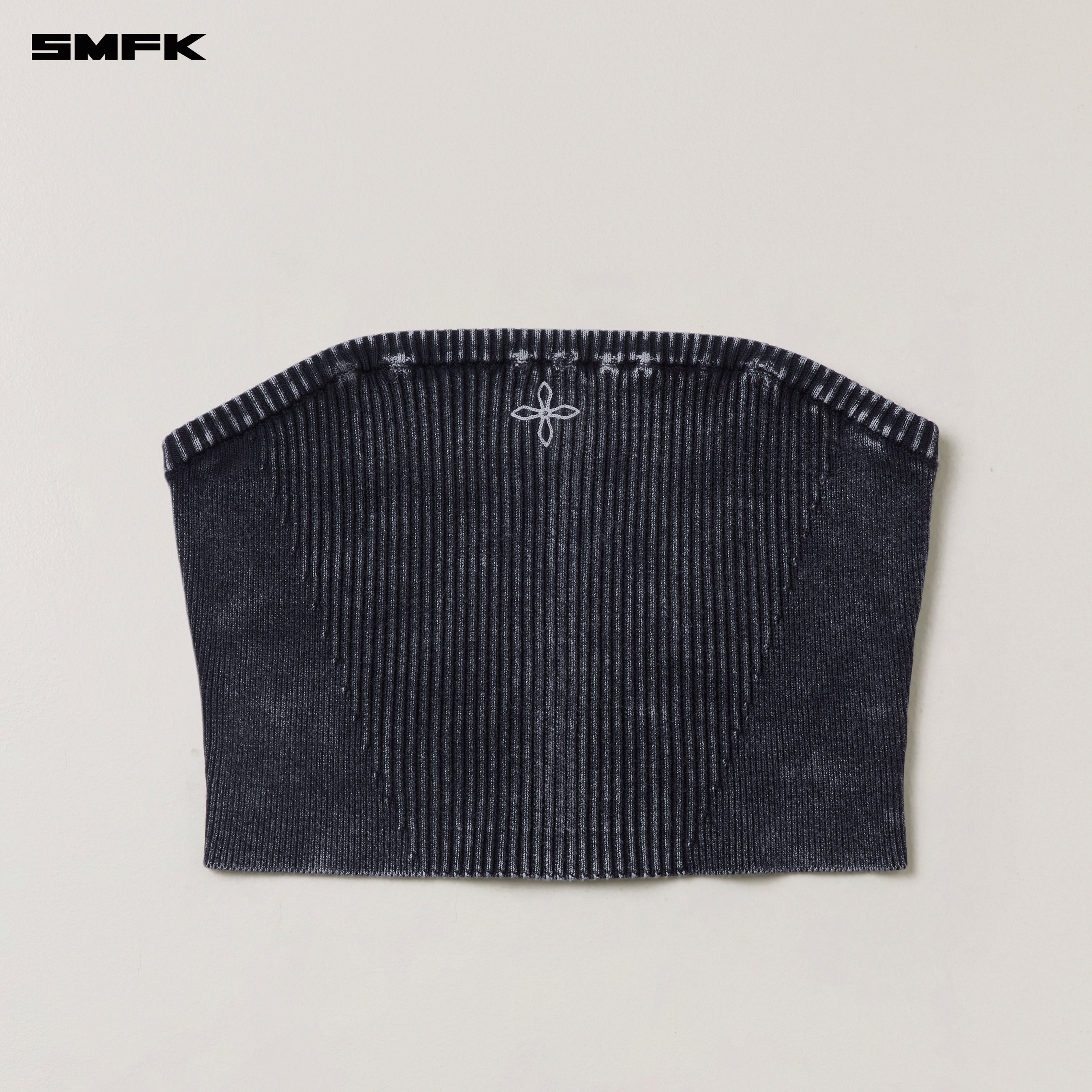 VINTAGE-SAVAGE KNIT BUSTIER/STONE WASH VANISH BLACK