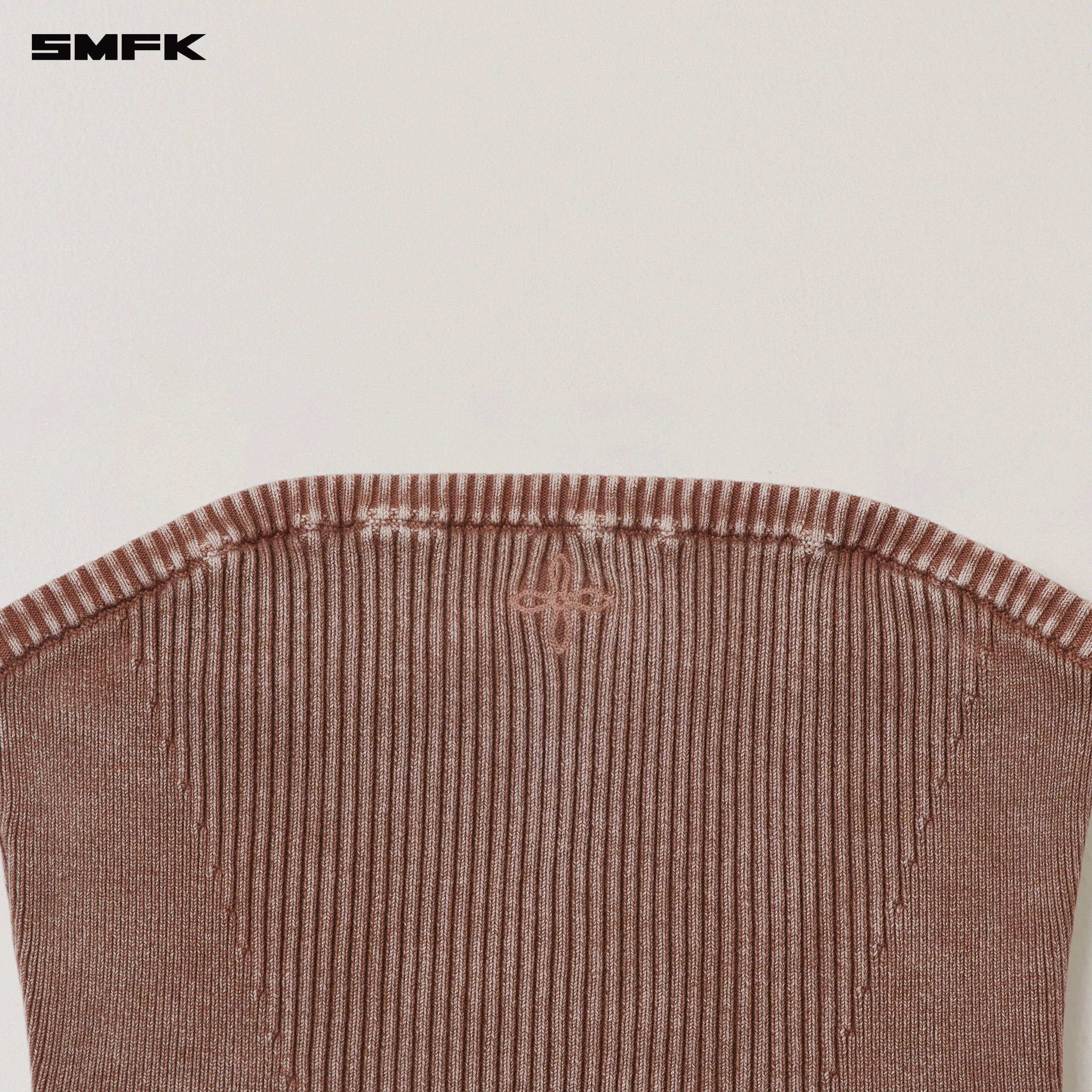 VINTAGE-SAVAGE KNIT BUSTIER/STONE WASH VANISH BROWN