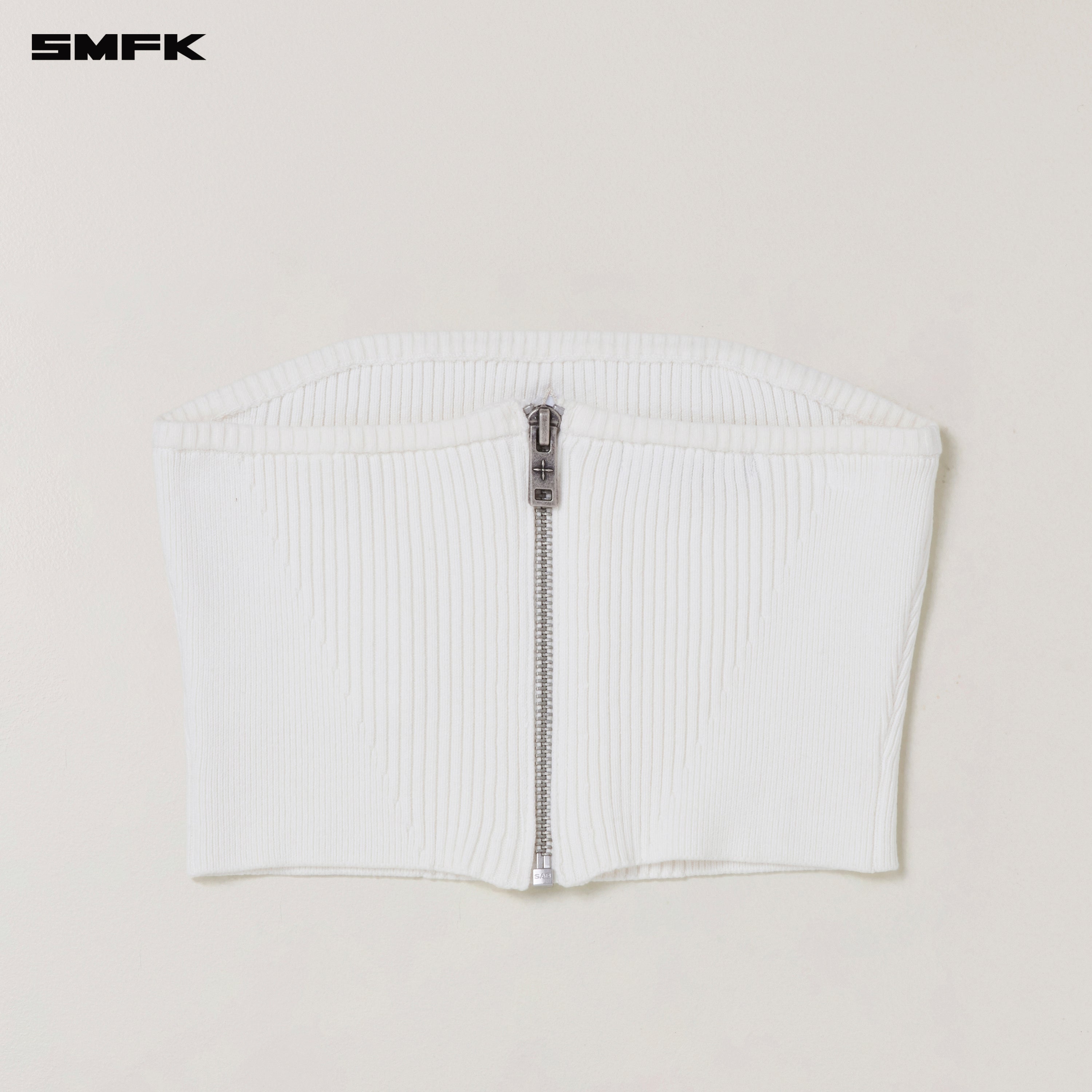 VINTAGE-SAVAGE KNIT BUSTIER/STONE WASH VANISH WHITE