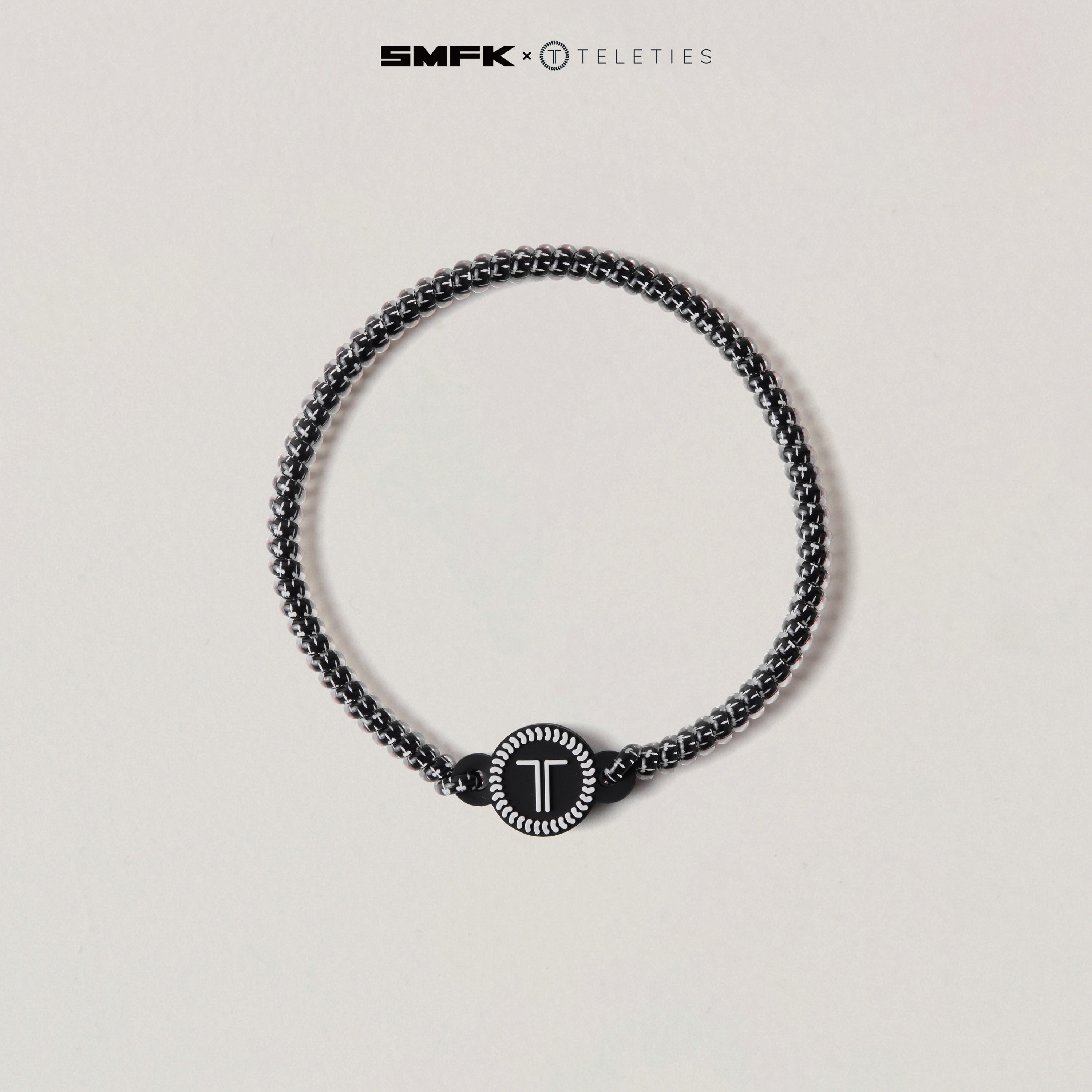 SMFK X TELETIES  Headband Black and white