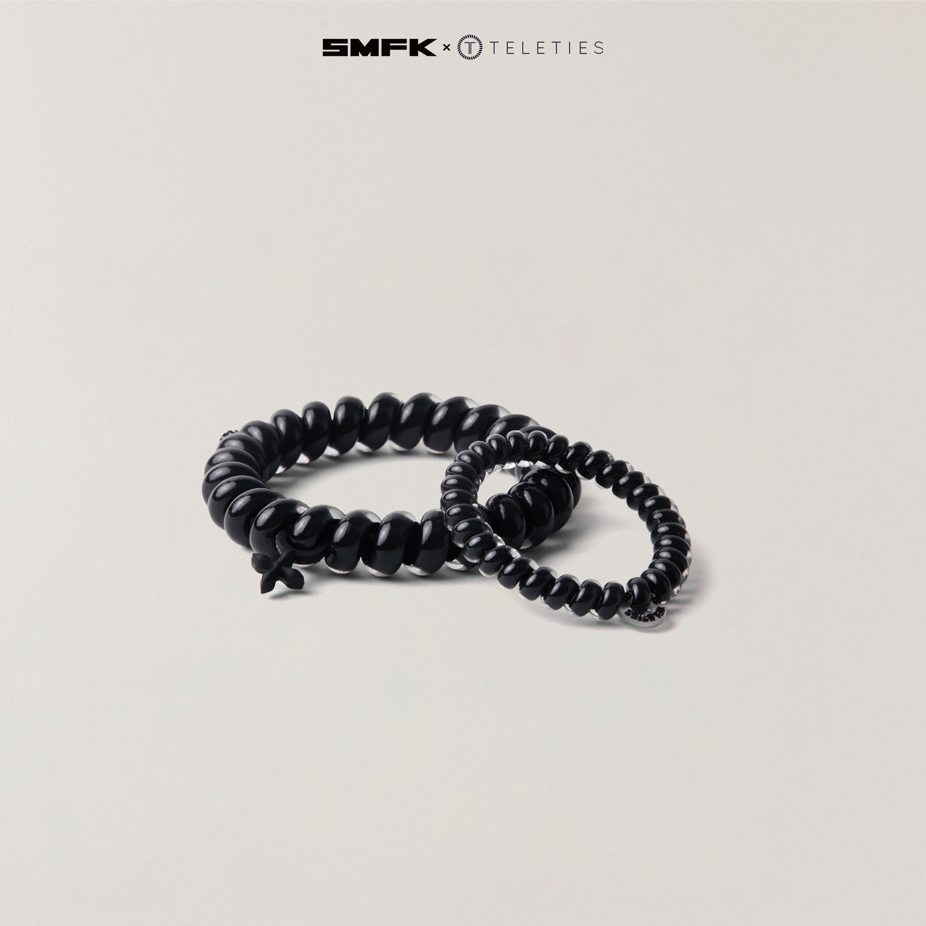 SMFK X TELETIES Hair Ties BLACK