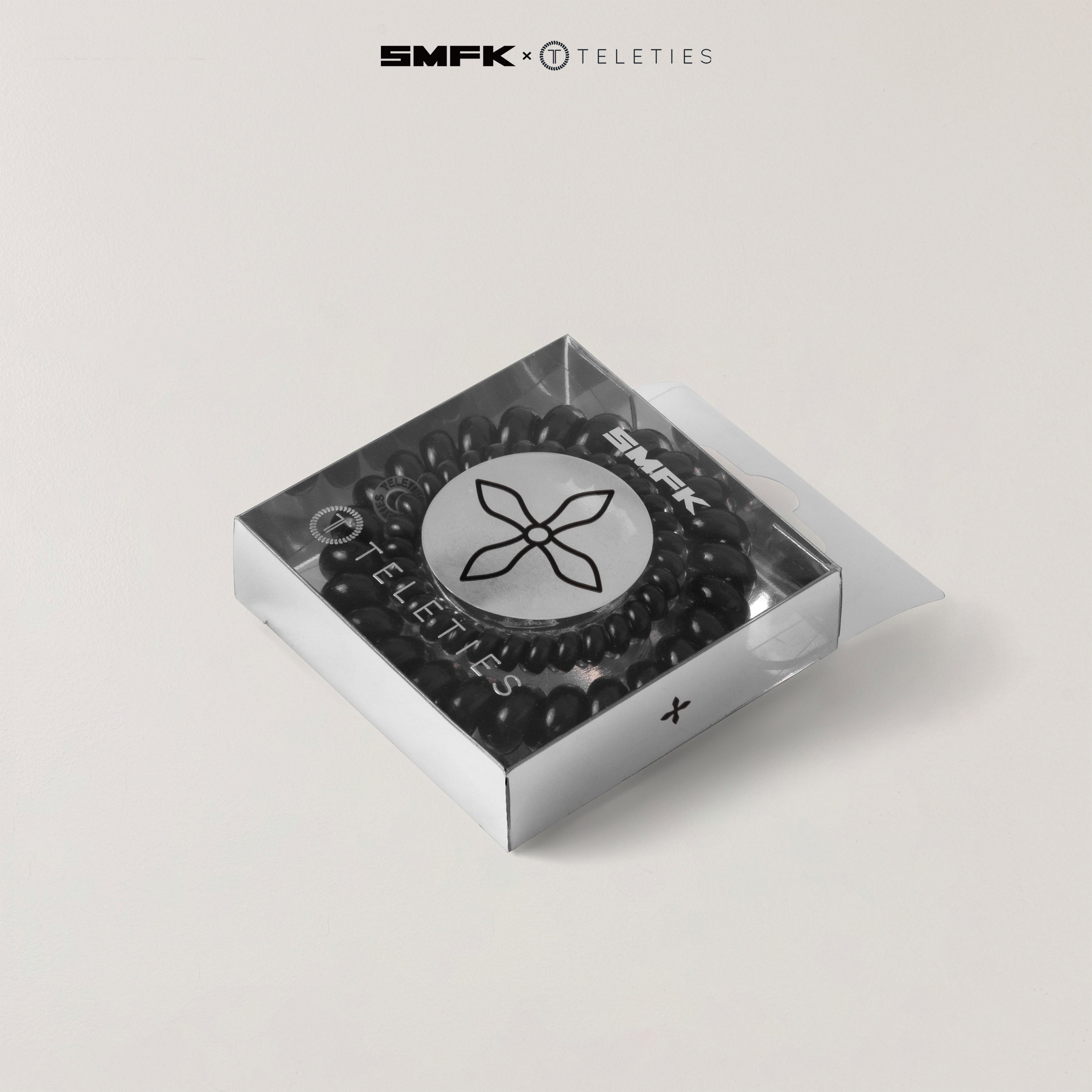 SMFK X TELETIES Hair Ties BLACK
