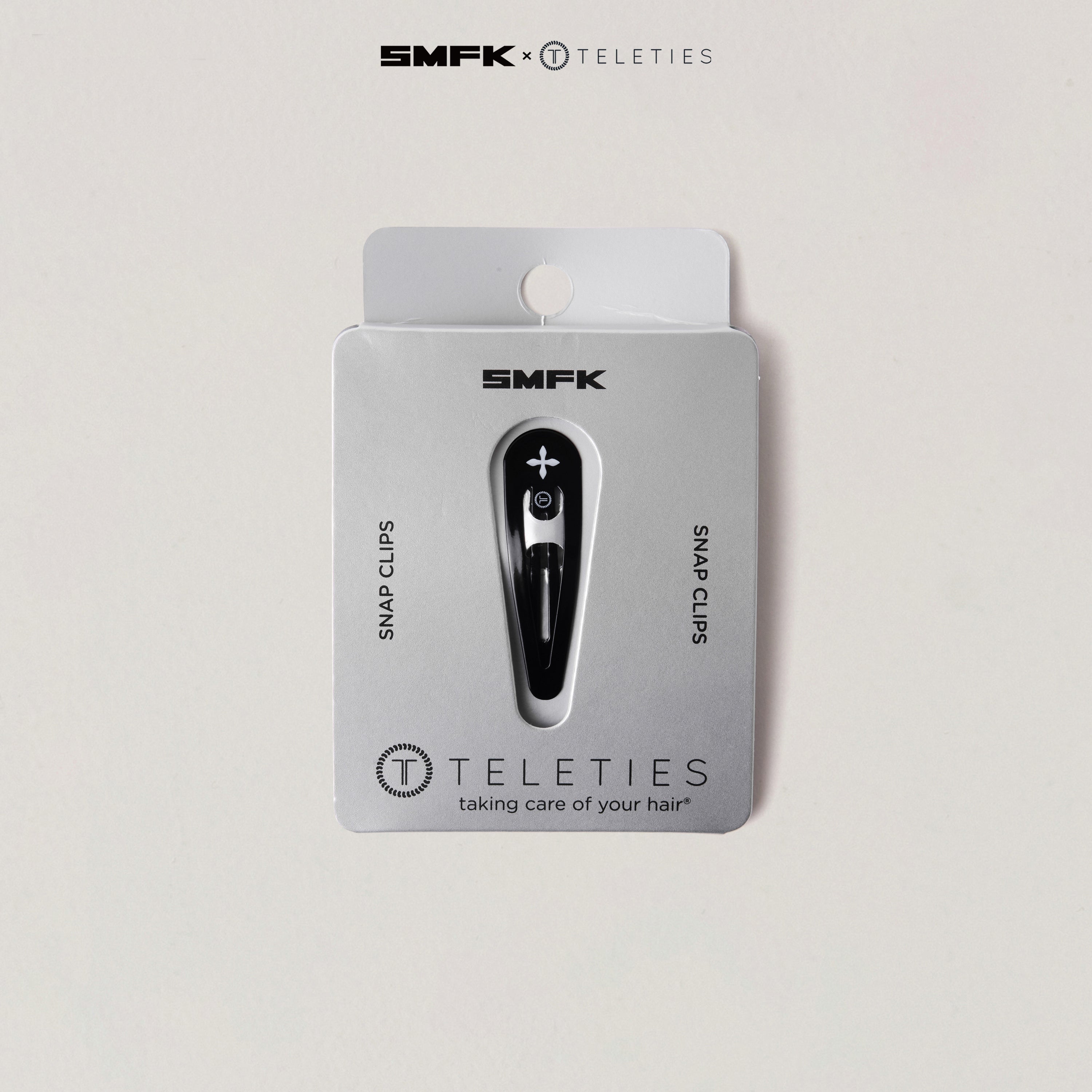 SMFK X TELETIES ウォータードロップクリップ ブラック