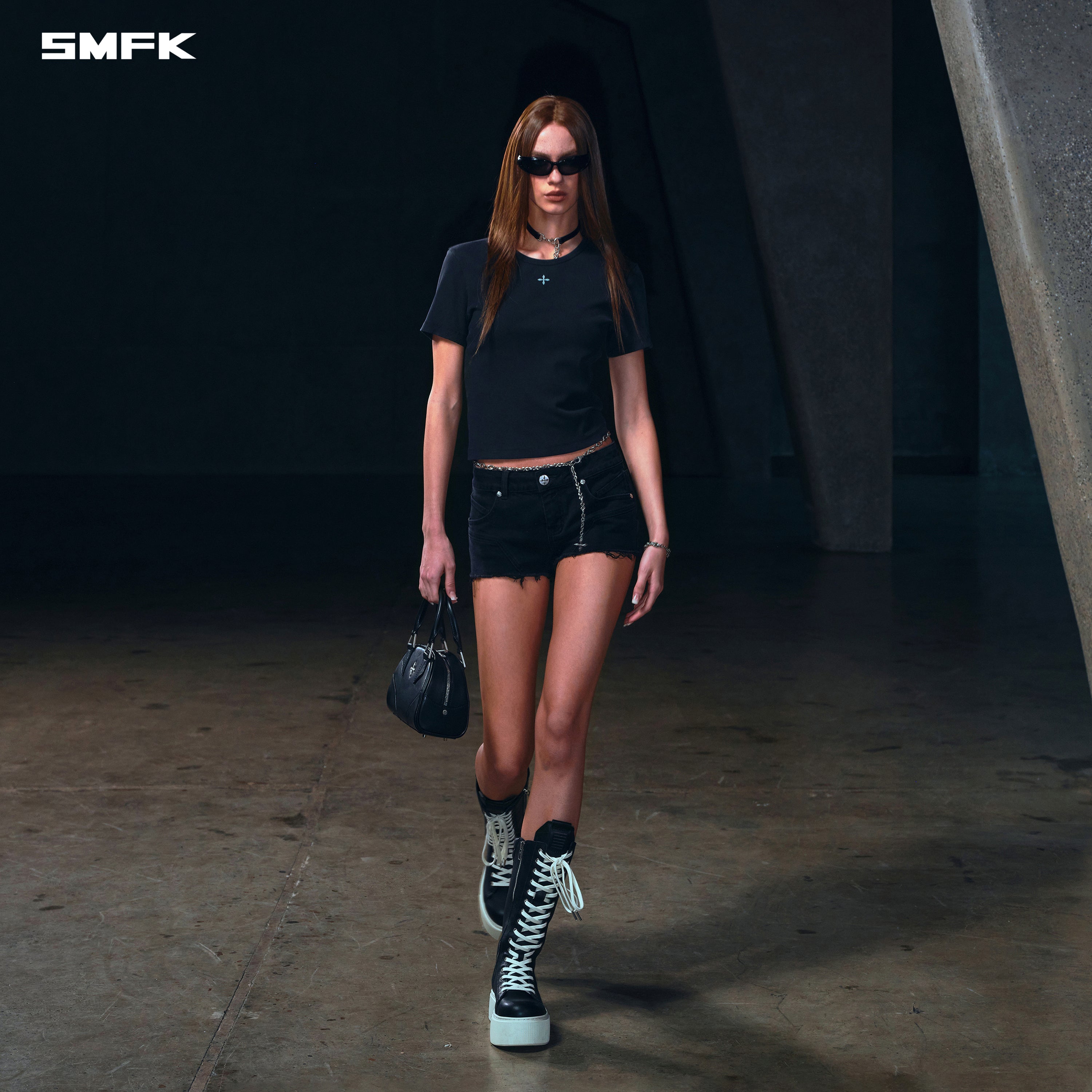 VINTAGE VANISH SILK TEE/GARMENT DYE VANISH BLACK