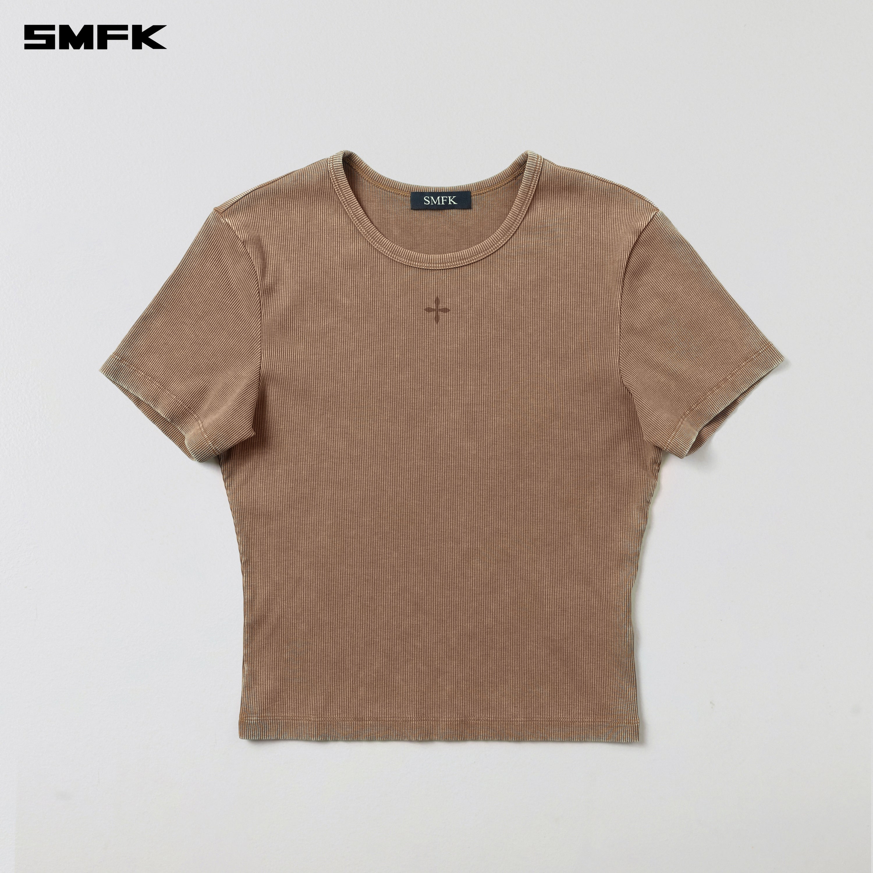 VINTAGE VANISH SILK TEE/GARMENT DYE VANISH BROWN